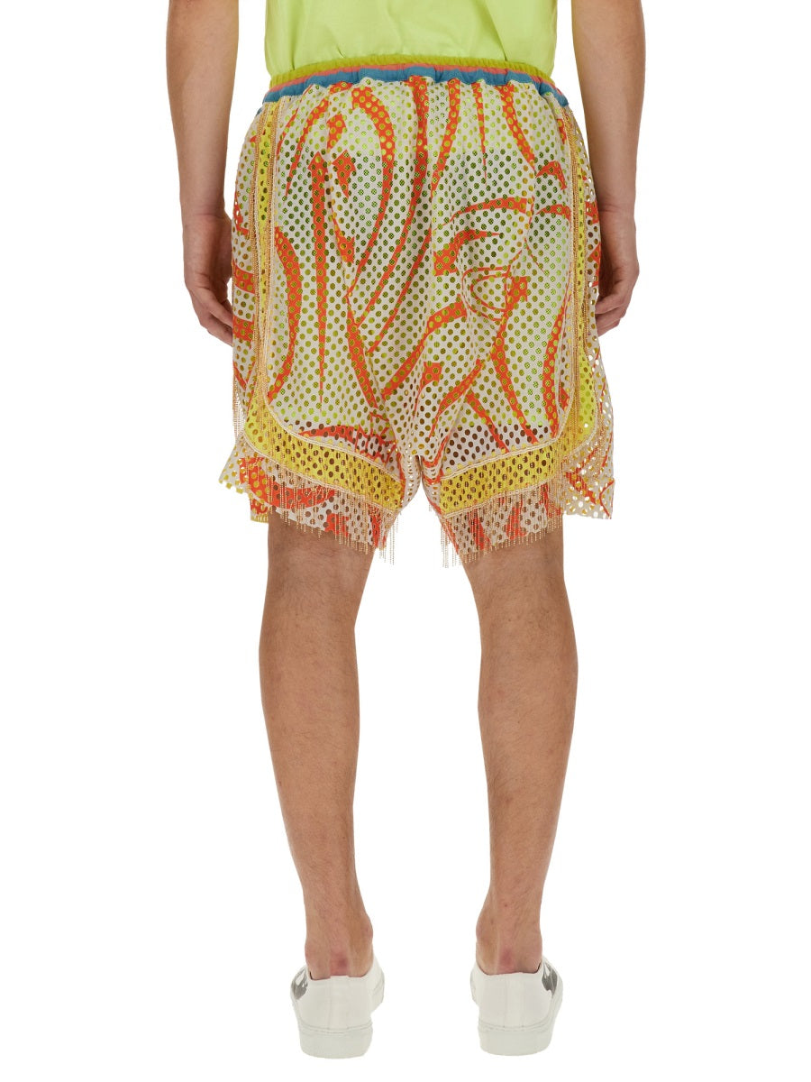 VIVIENNE WESTWOOD Men's Regular Fit Printed Shorts