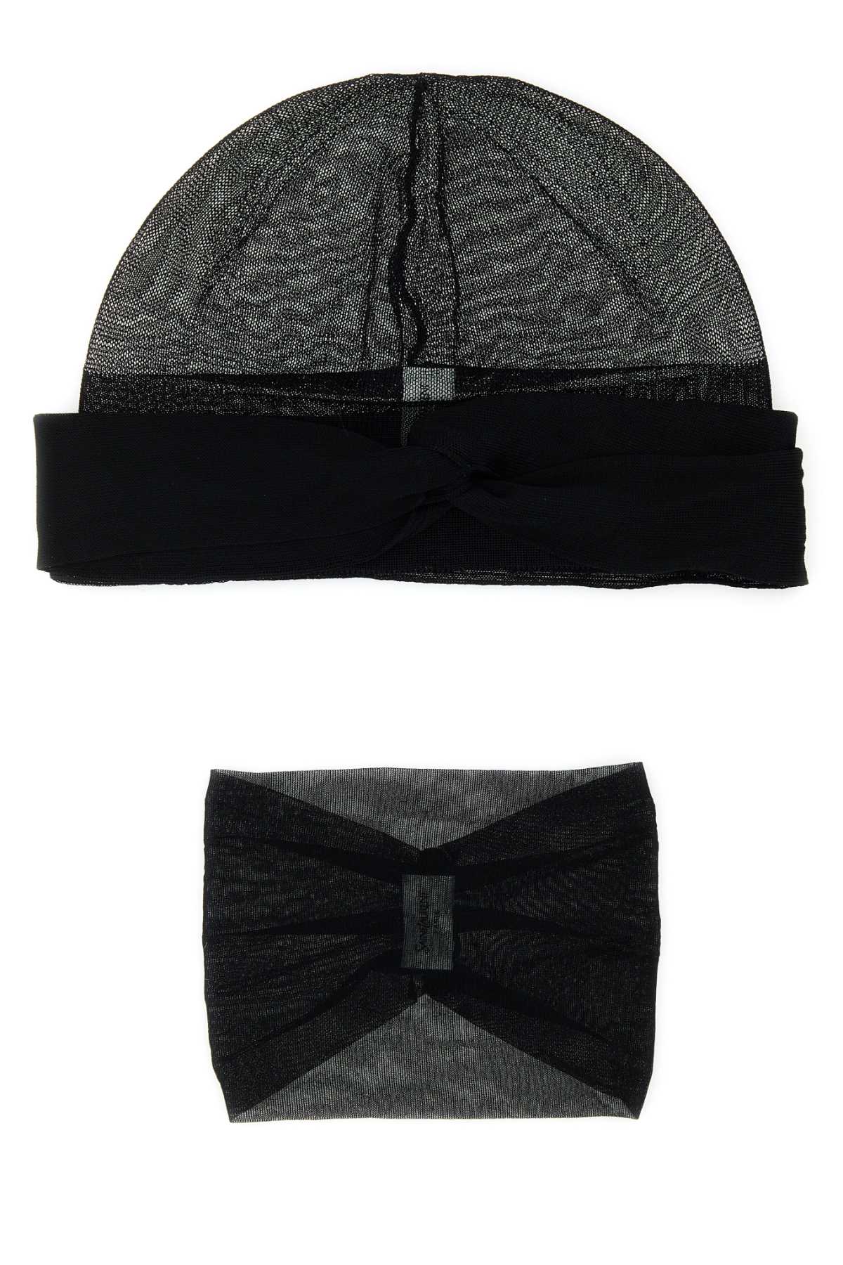 SAINT LAURENT Viscose Hat, Headband, and Choker Set