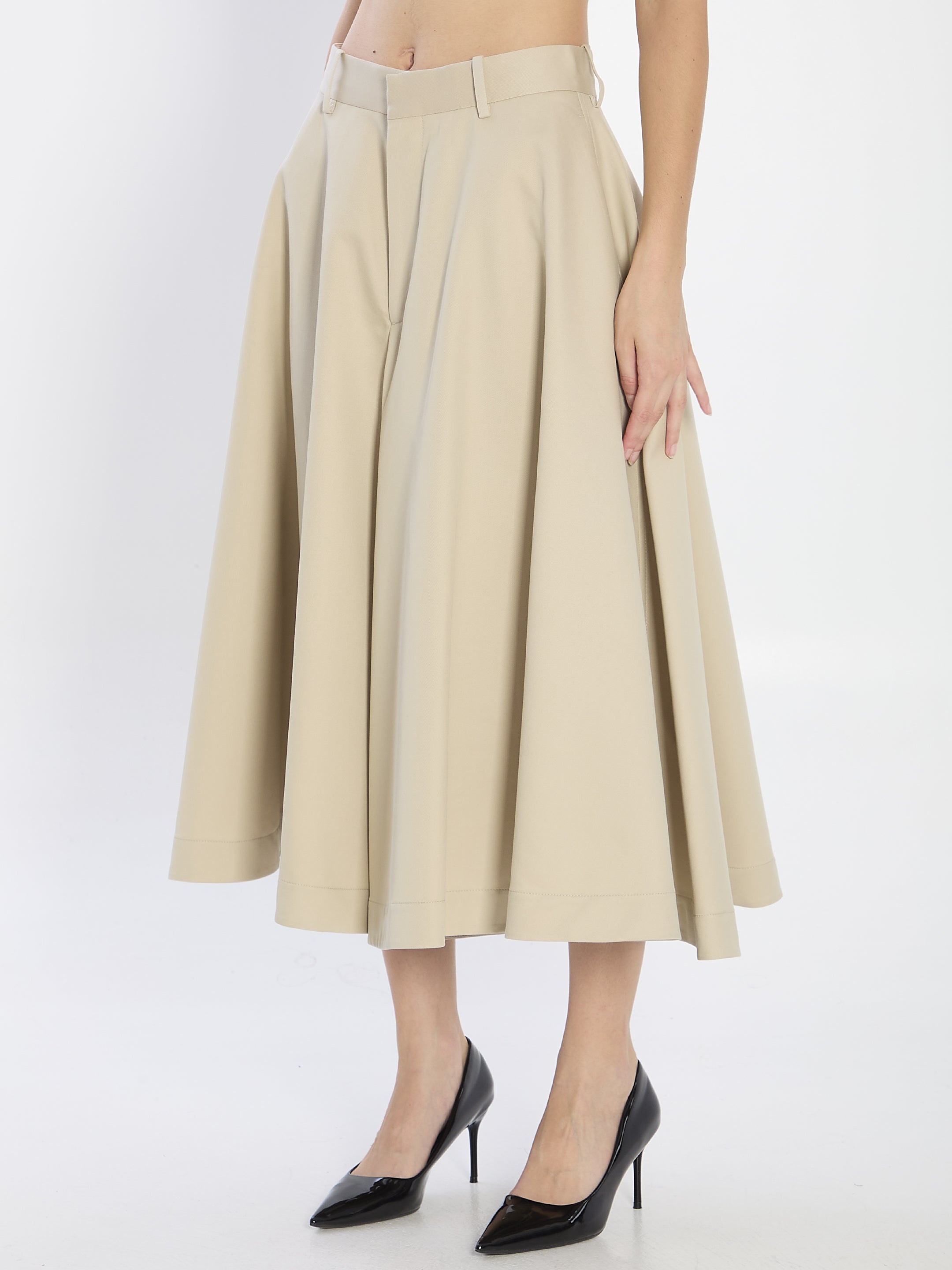 BOTTEGA VENETA MIDI COTTON SKIRT