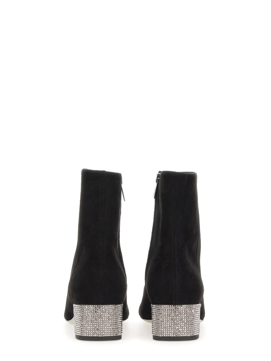 RENE CAOVILLA Elegant Rhinestone-Embellished Knee-High Boot