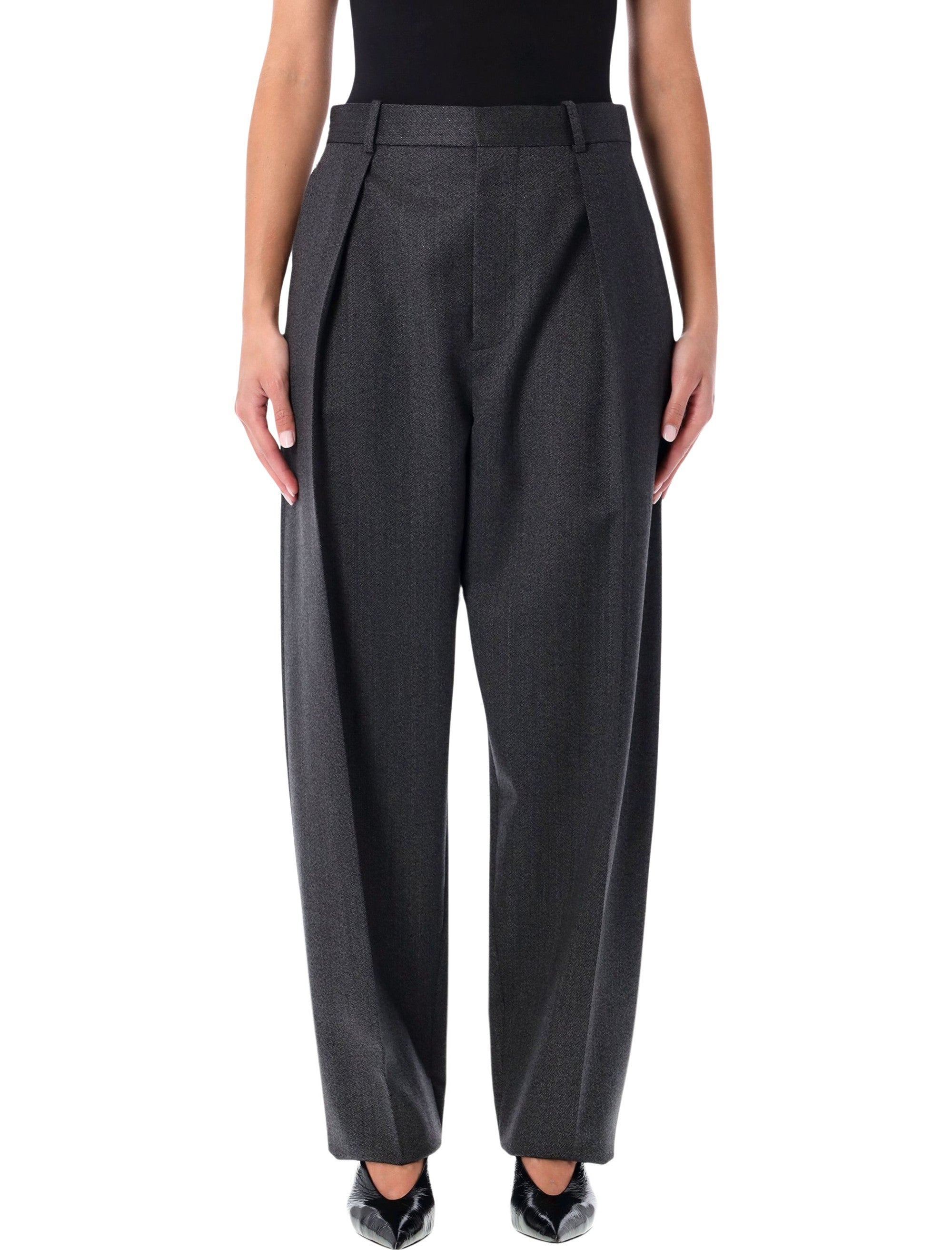 BOTTEGA VENETA Pleated Wool Trousers - Size 40