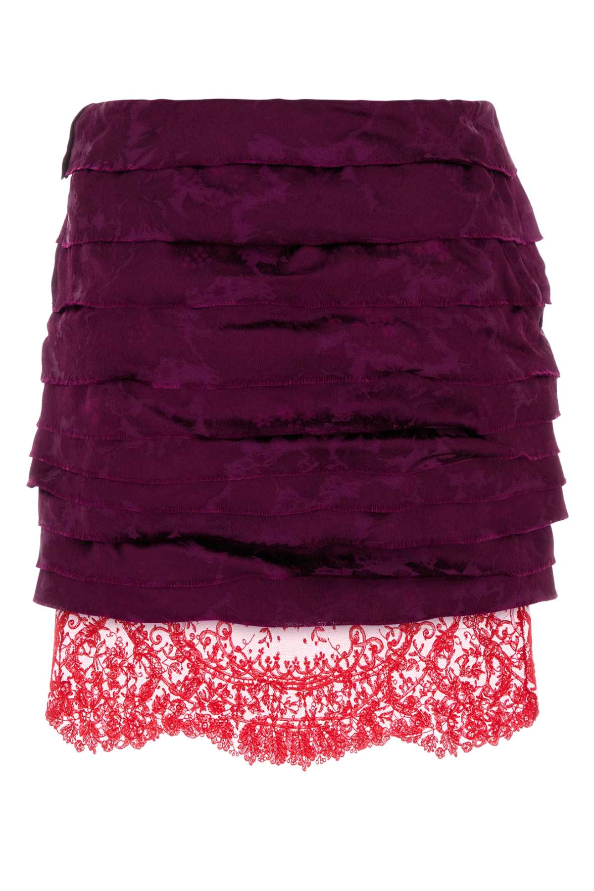 SAINT LAURENT Elegant Jacquard Mini Skirt for Women