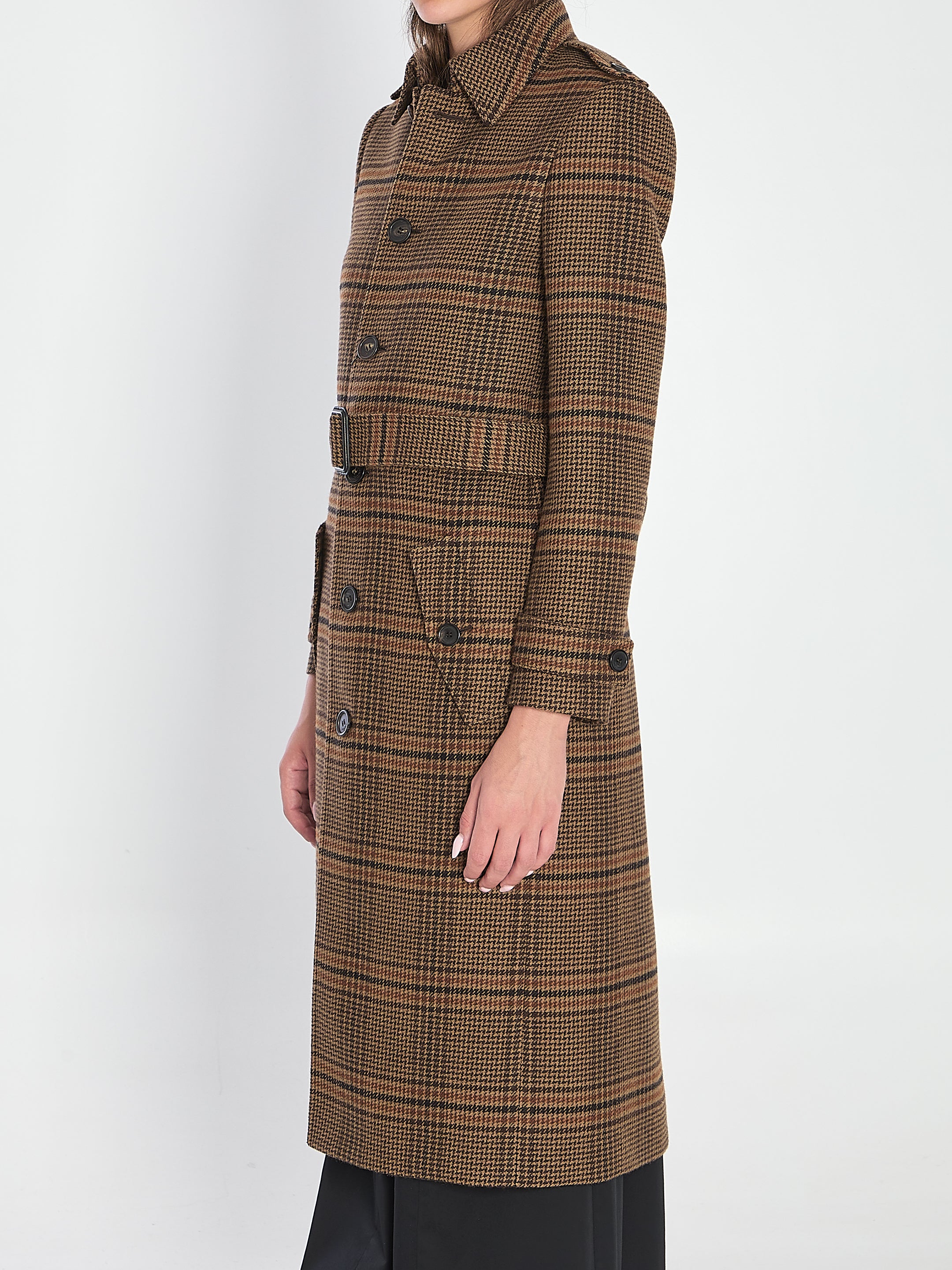 SAINT LAURENT Long Wool Jacket for Women - Size 36