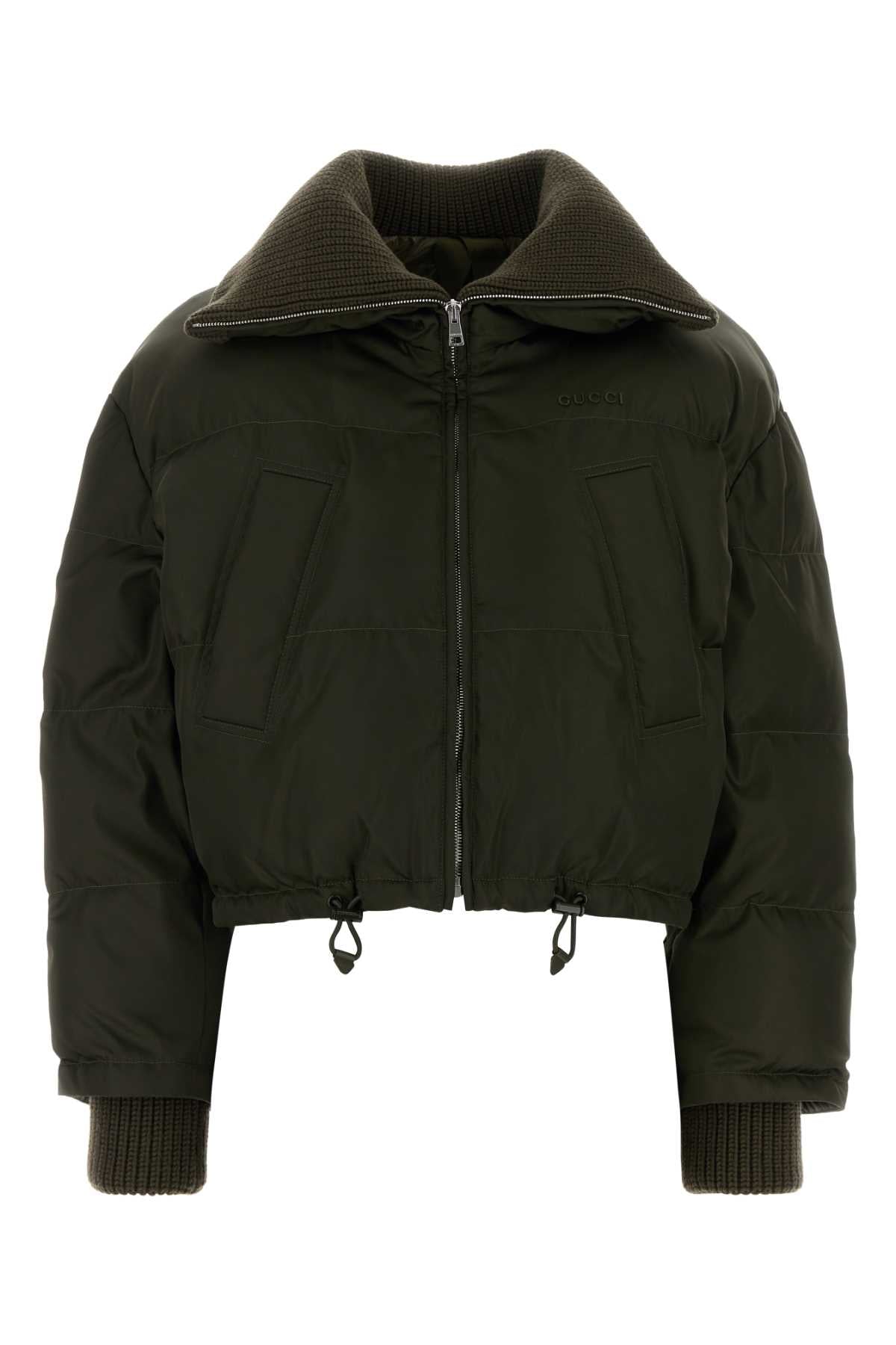 GUCCI Padded Bomber Gabardine Jacket for Women