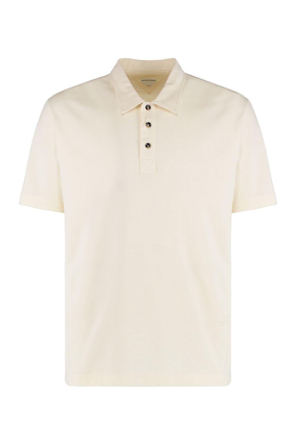 BOTTEGA VENETA Fine Cotton Piqué Polo T-Shirt for Men