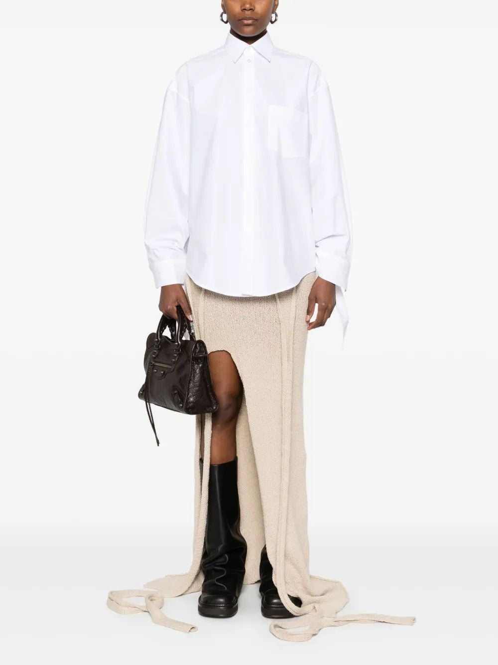 BALENCIAGA Knotted Cuff Blouse