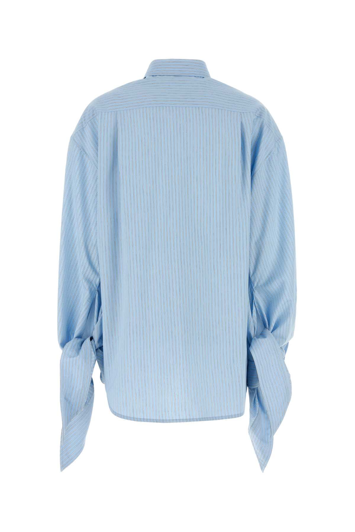 BALENCIAGA Oversized Embroidered Viscose Blend Shirt for Women