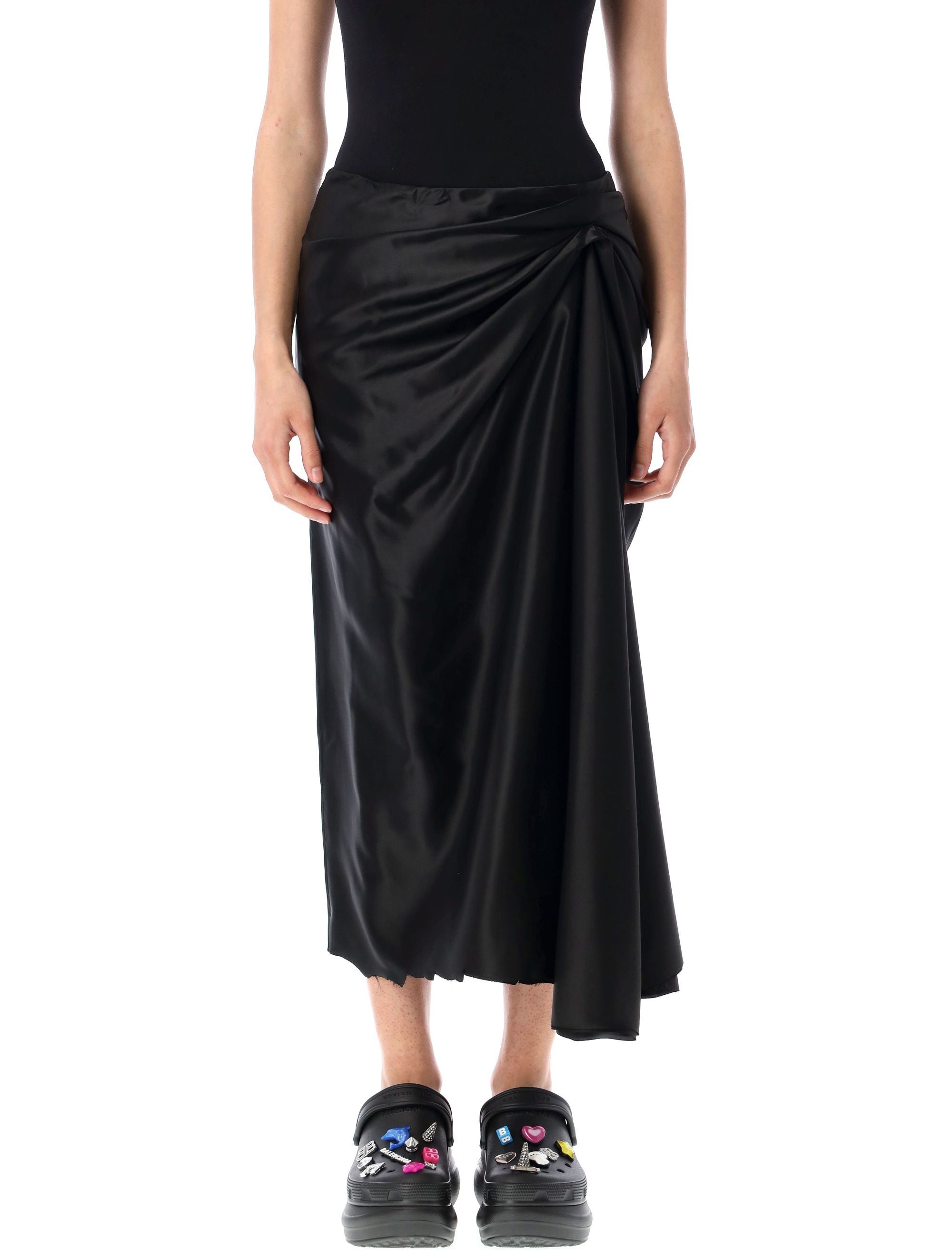 BALENCIAGA Draped Midi Skirt - Size 36