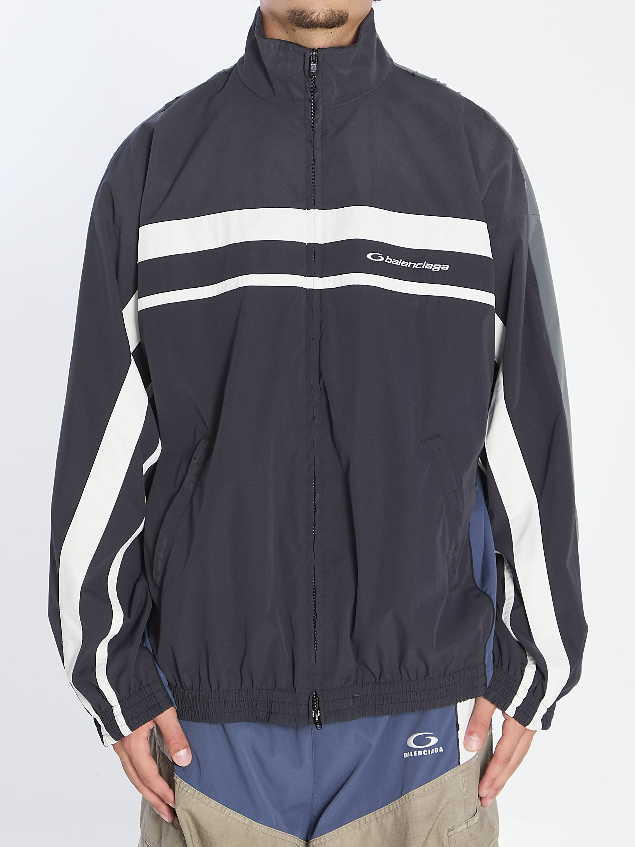 BALENCIAGA 50/50 Tracksuit Jacket - Oversized Fit