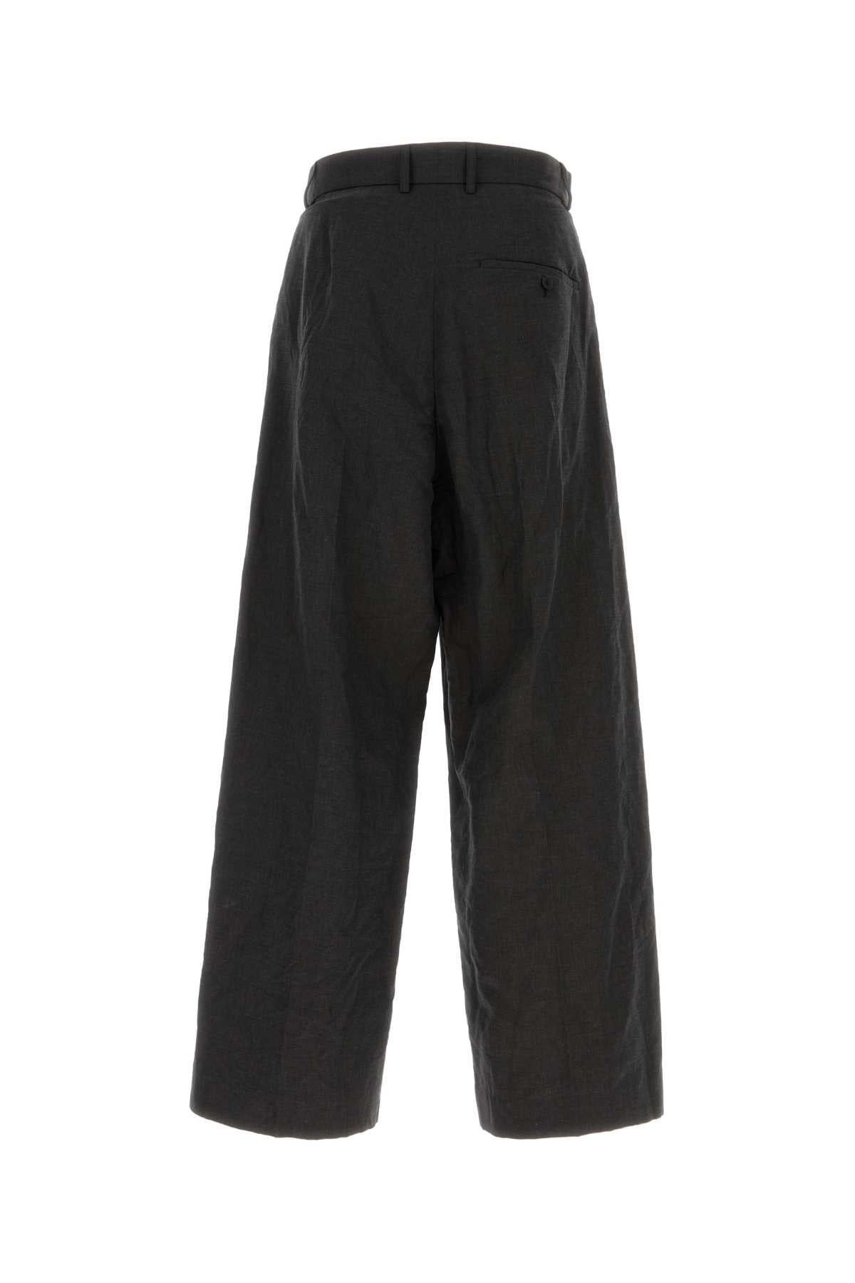 BALENCIAGA Flax-Blend Trousers for Men - FW25 Collection