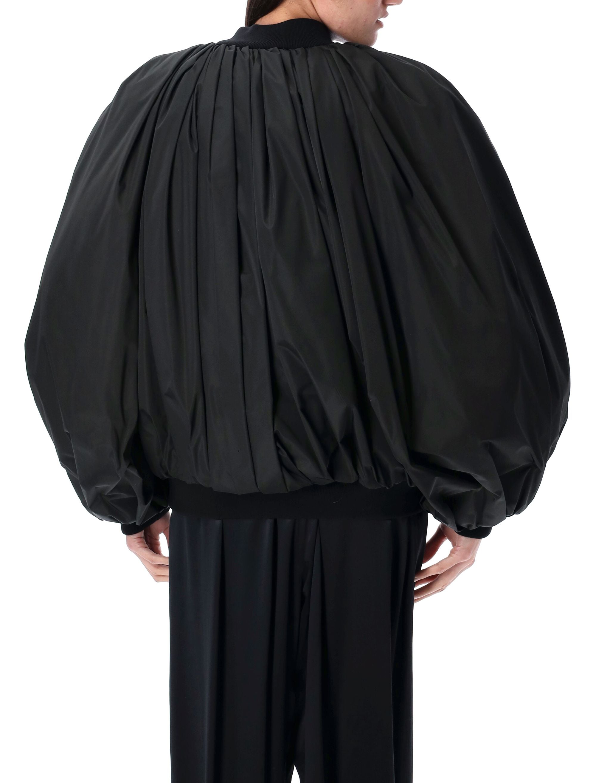 BALENCIAGA Draped Oversized Bomber Jacket - Size 34