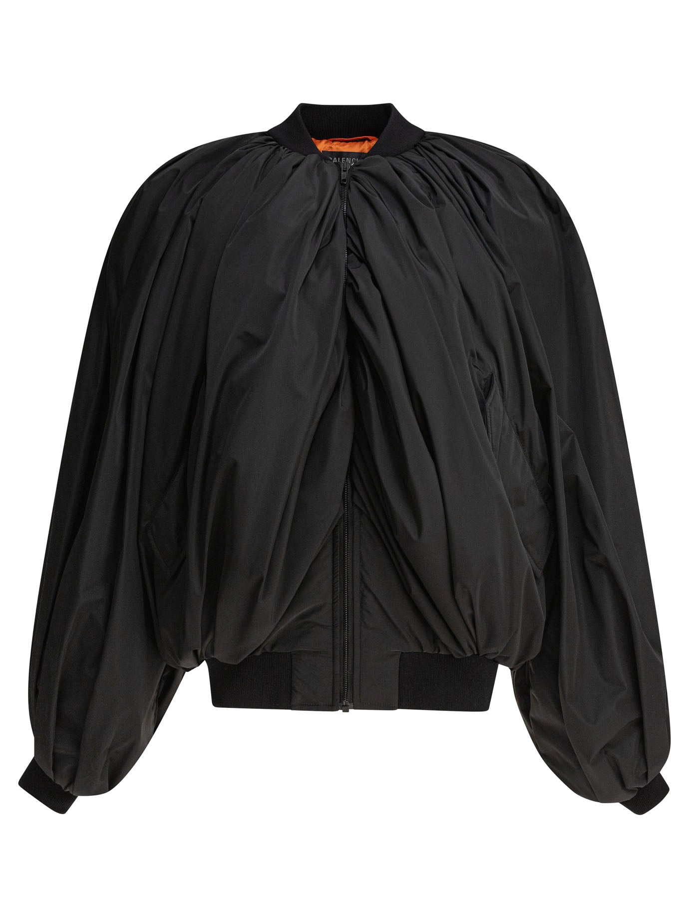BALENCIAGA Draped Bomber Jacket - Oversized Fit for Women