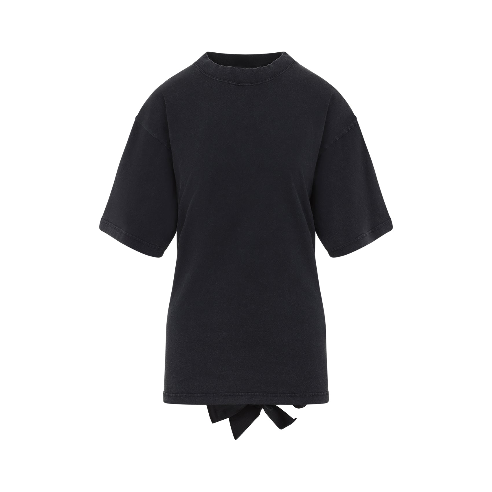 BALENCIAGA Lace-Up Cotton T-Shirt