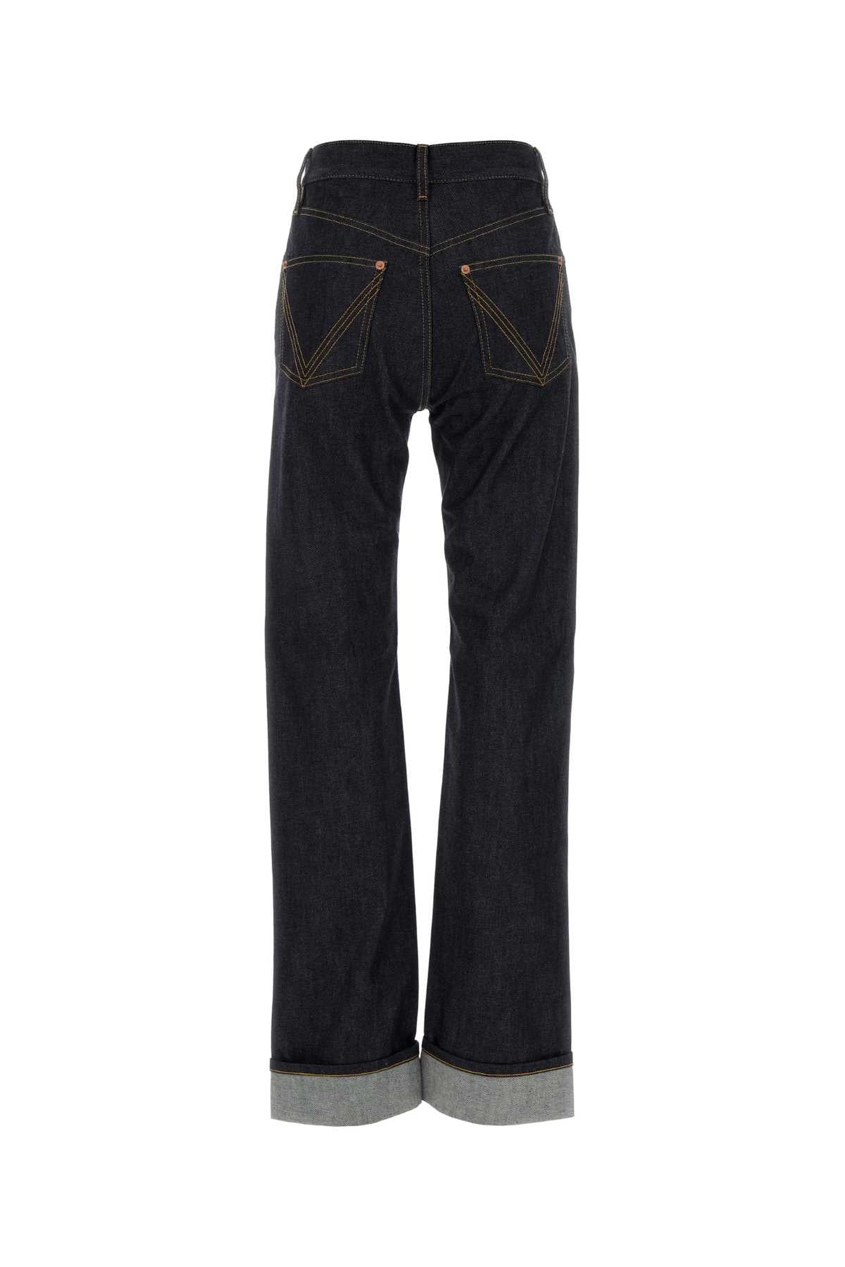 BOTTEGA VENETA Women's Raw Indigo Straight Denim Jeans