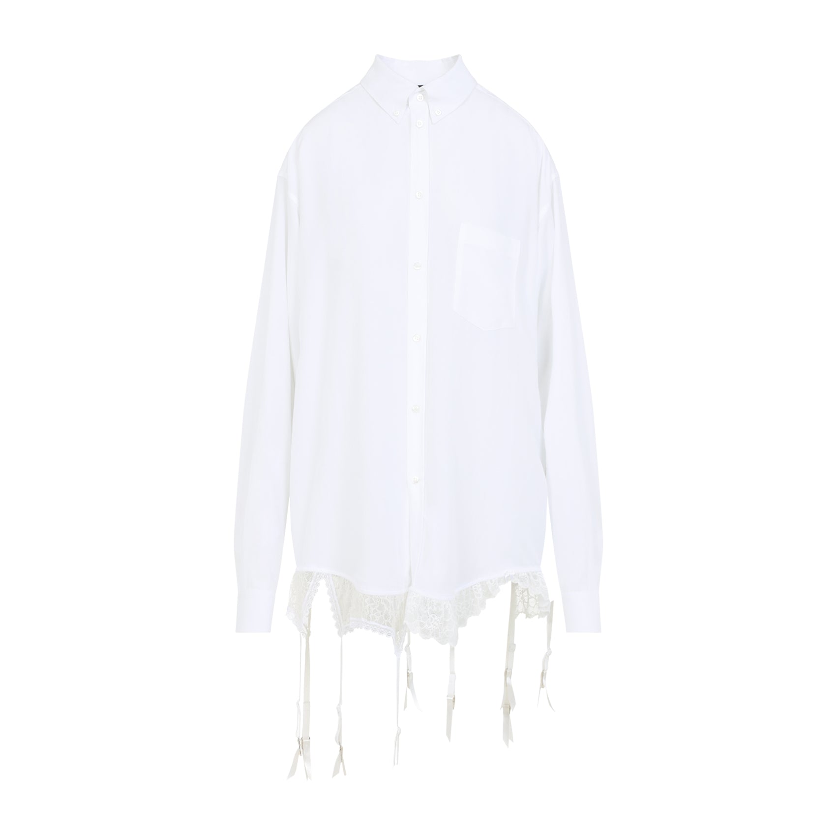 BALENCIAGA Oversized Lyocell Lingerie Shirt