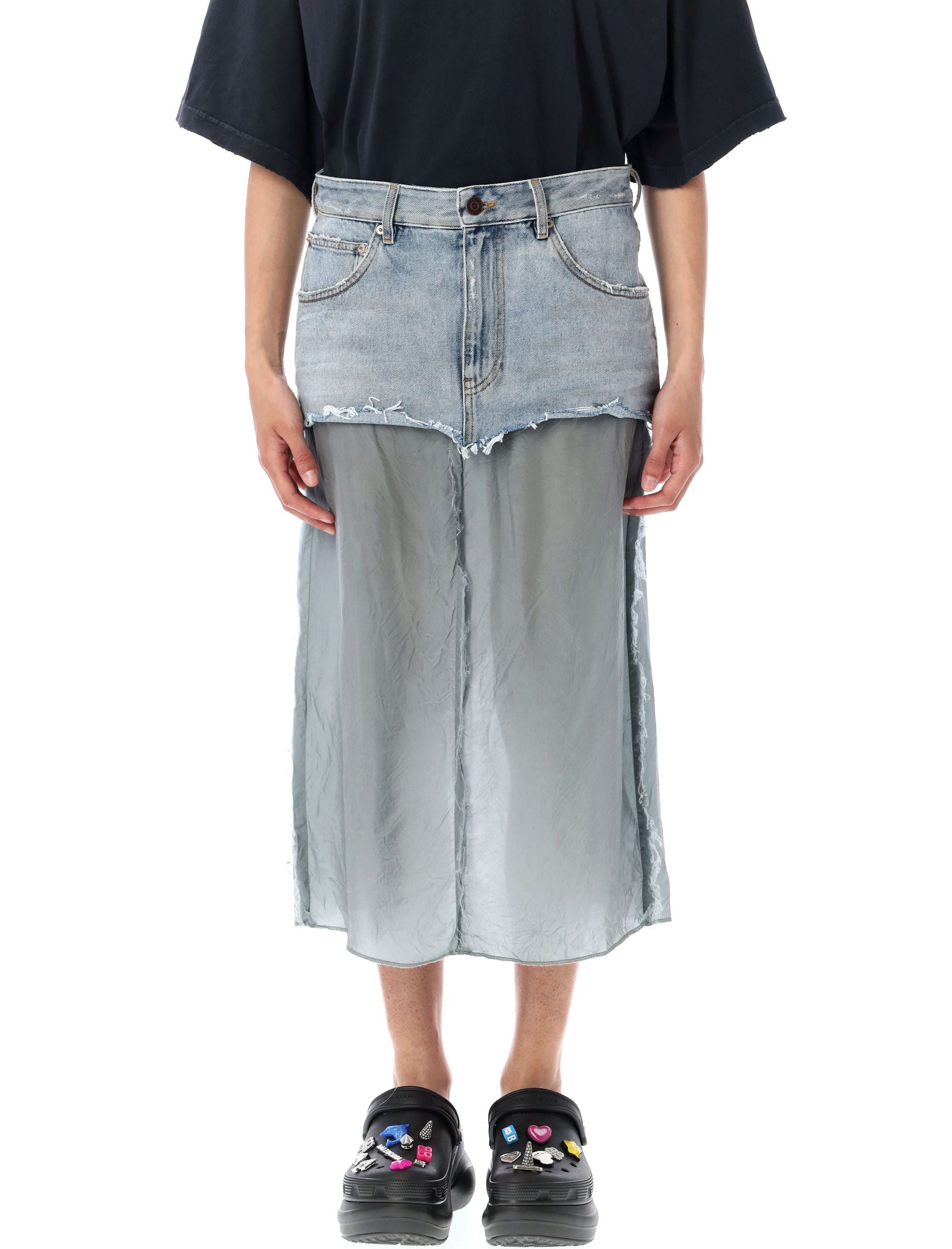 BALENCIAGA Ripped Effect Mini Skirt - Size 36