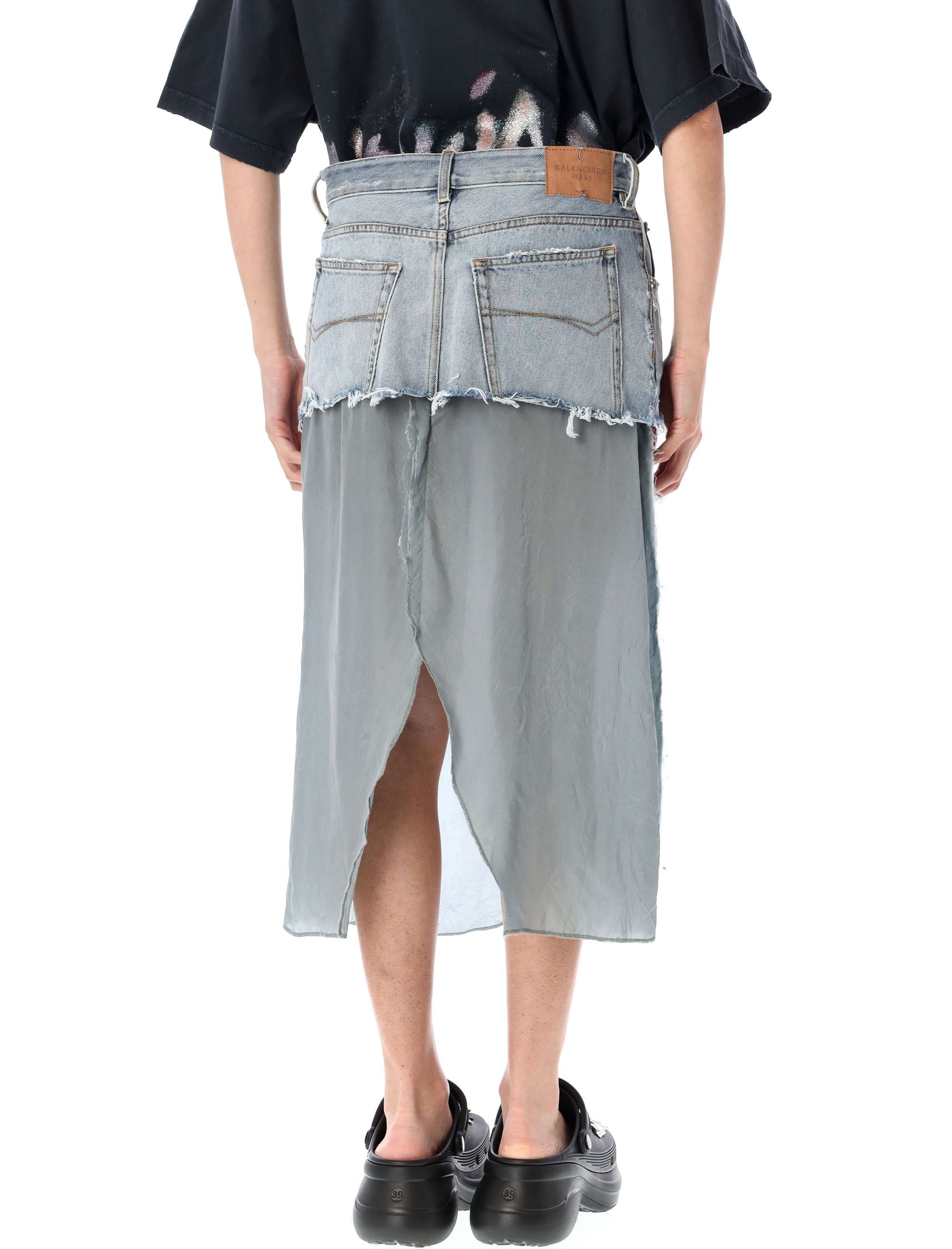 BALENCIAGA Ripped Effect Mini Skirt - Size 36