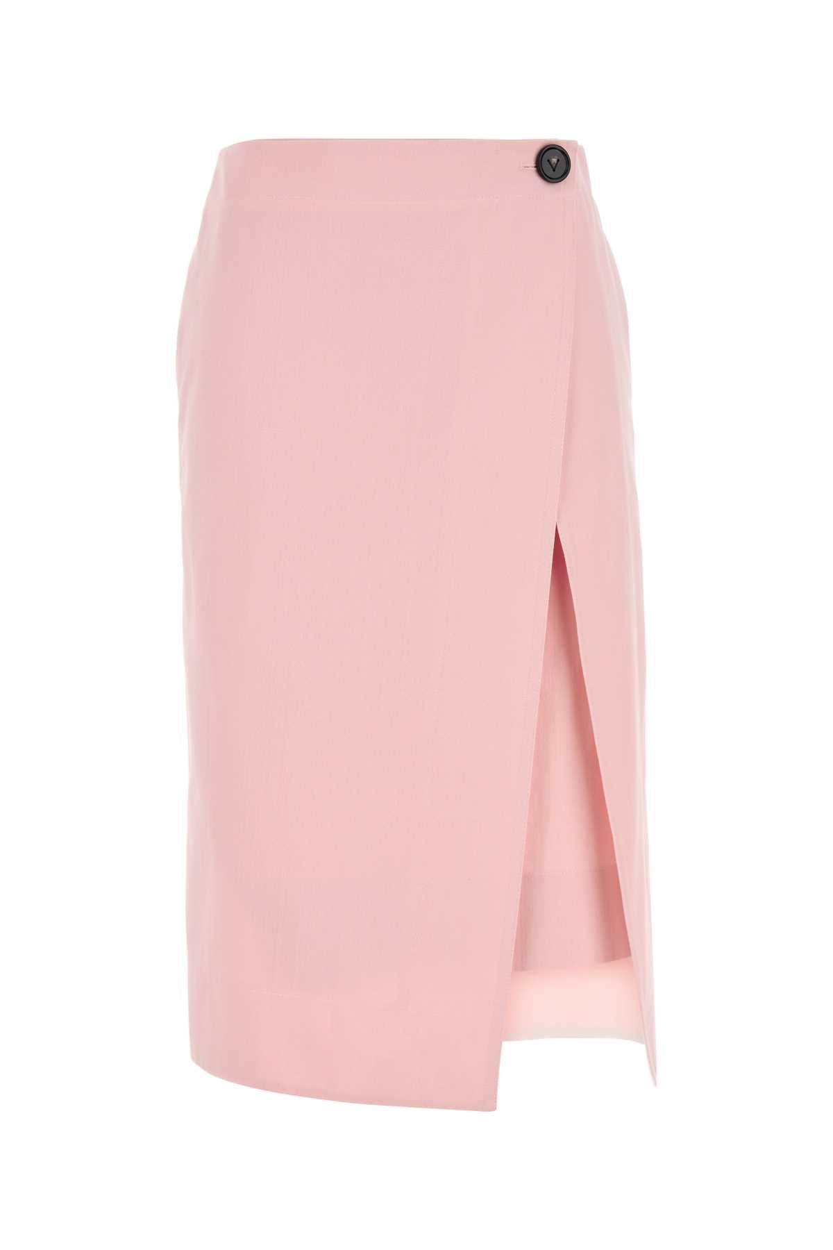 BOTTEGA VENETA Cotton Wrap Skirt with Side Pockets