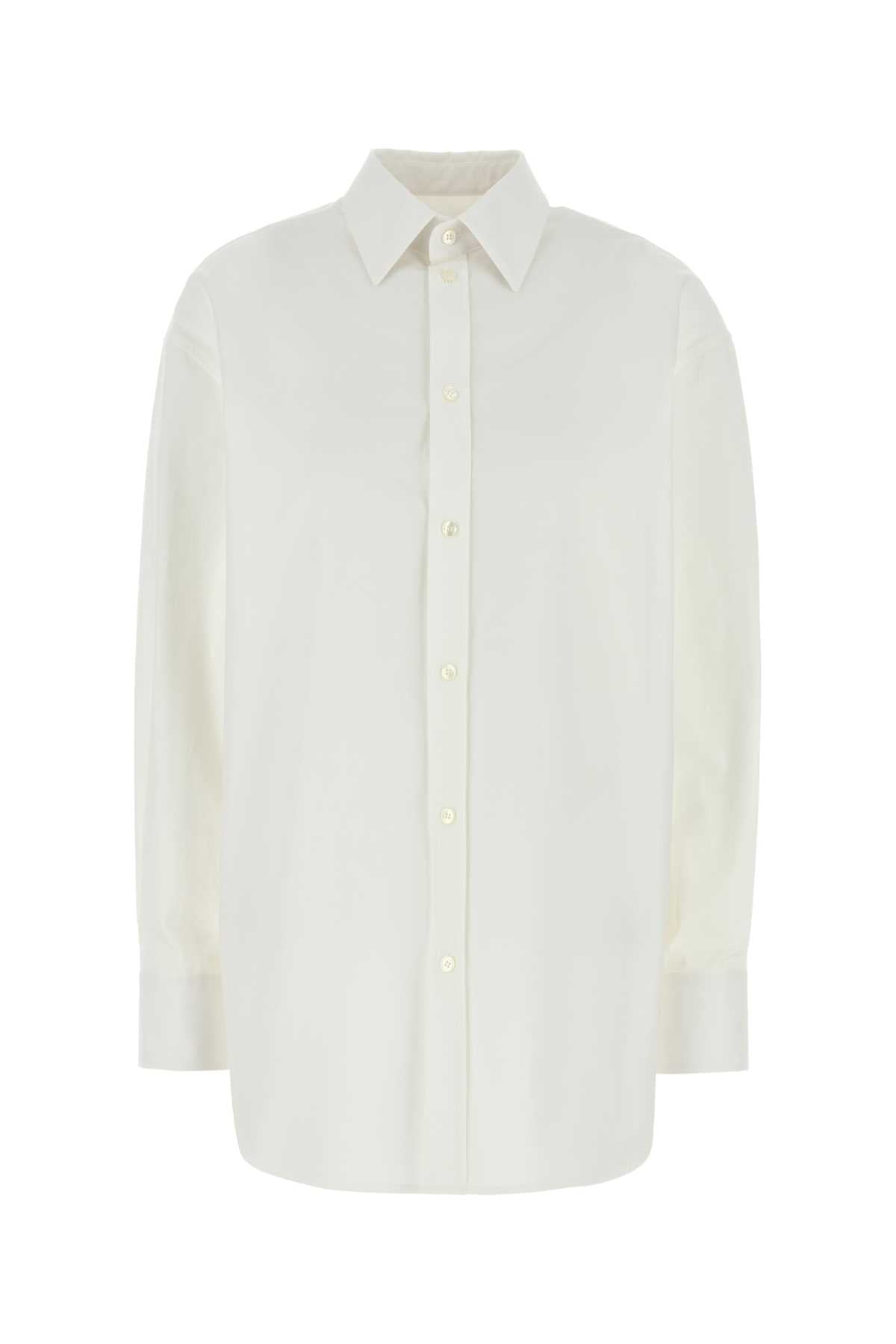 SAINT LAURENT Classic Cotton Poplin Shirt for Women