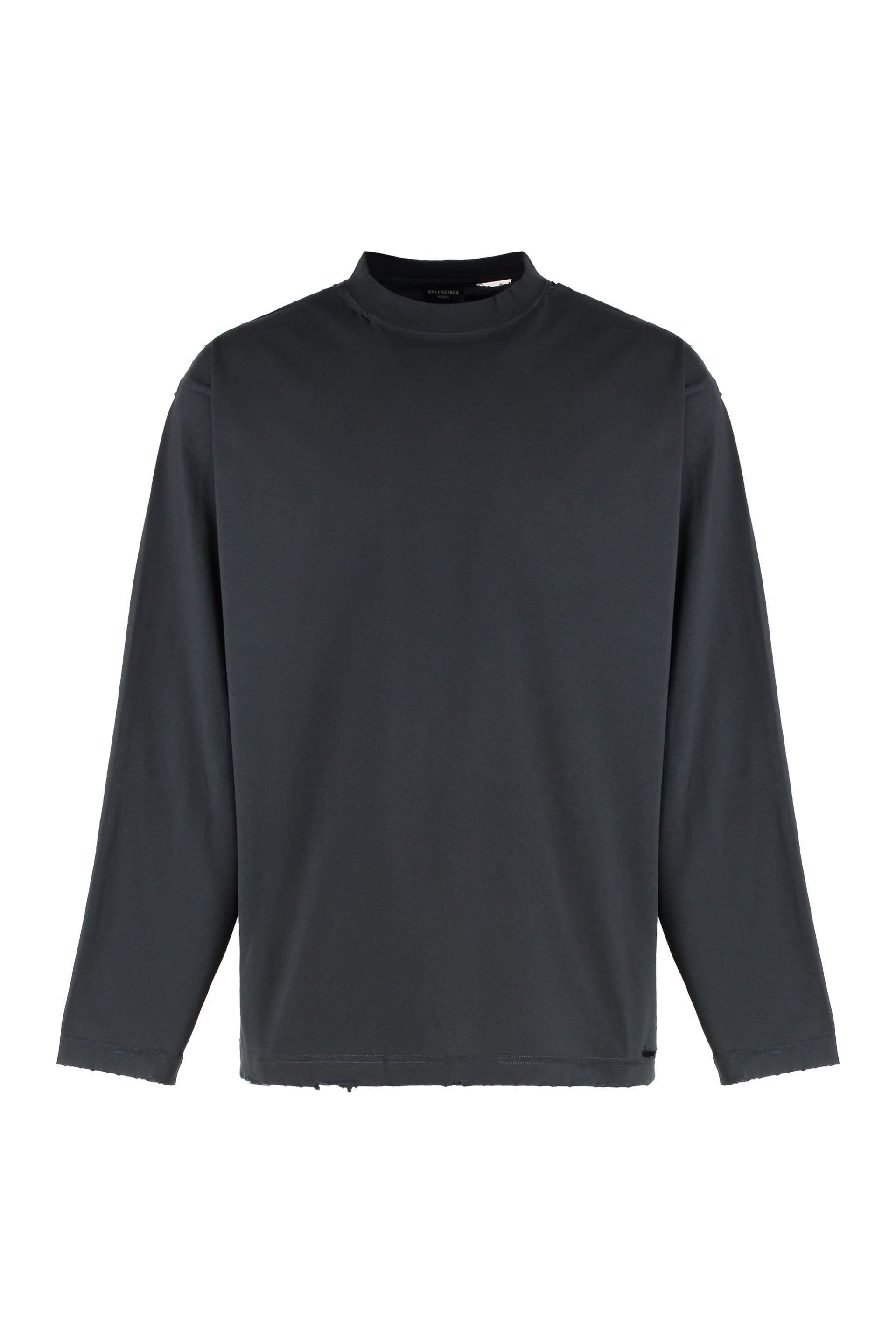 BALENCIAGA Long Sleeve Cotton T-Shirt - Size 0-5