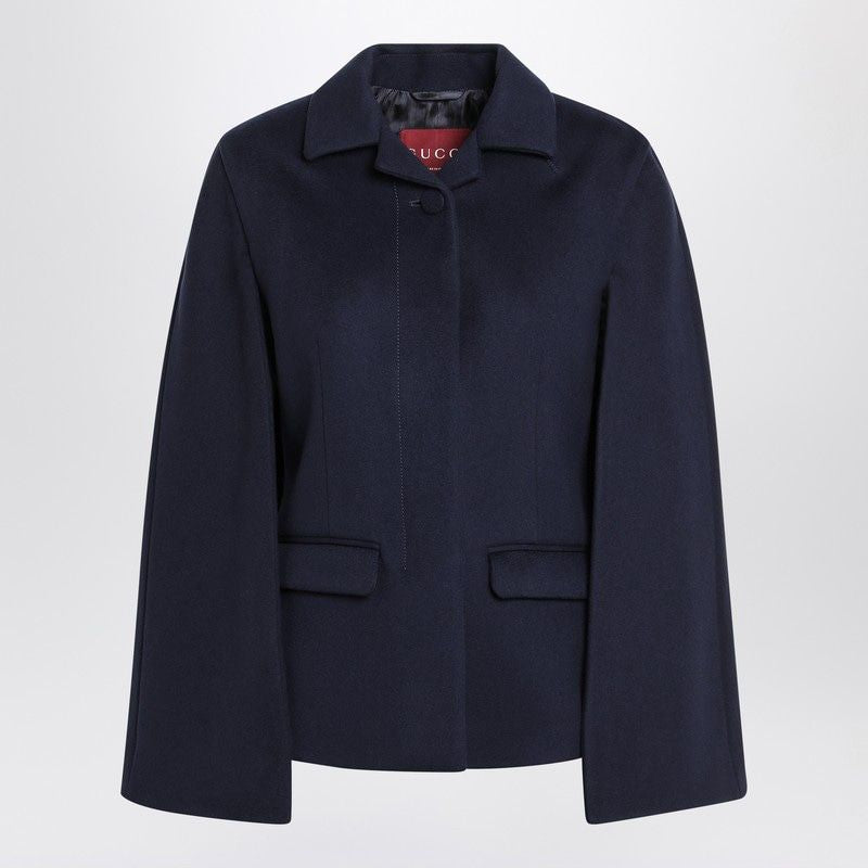 GUCCI Wool Cape Jacket for Women - FW25