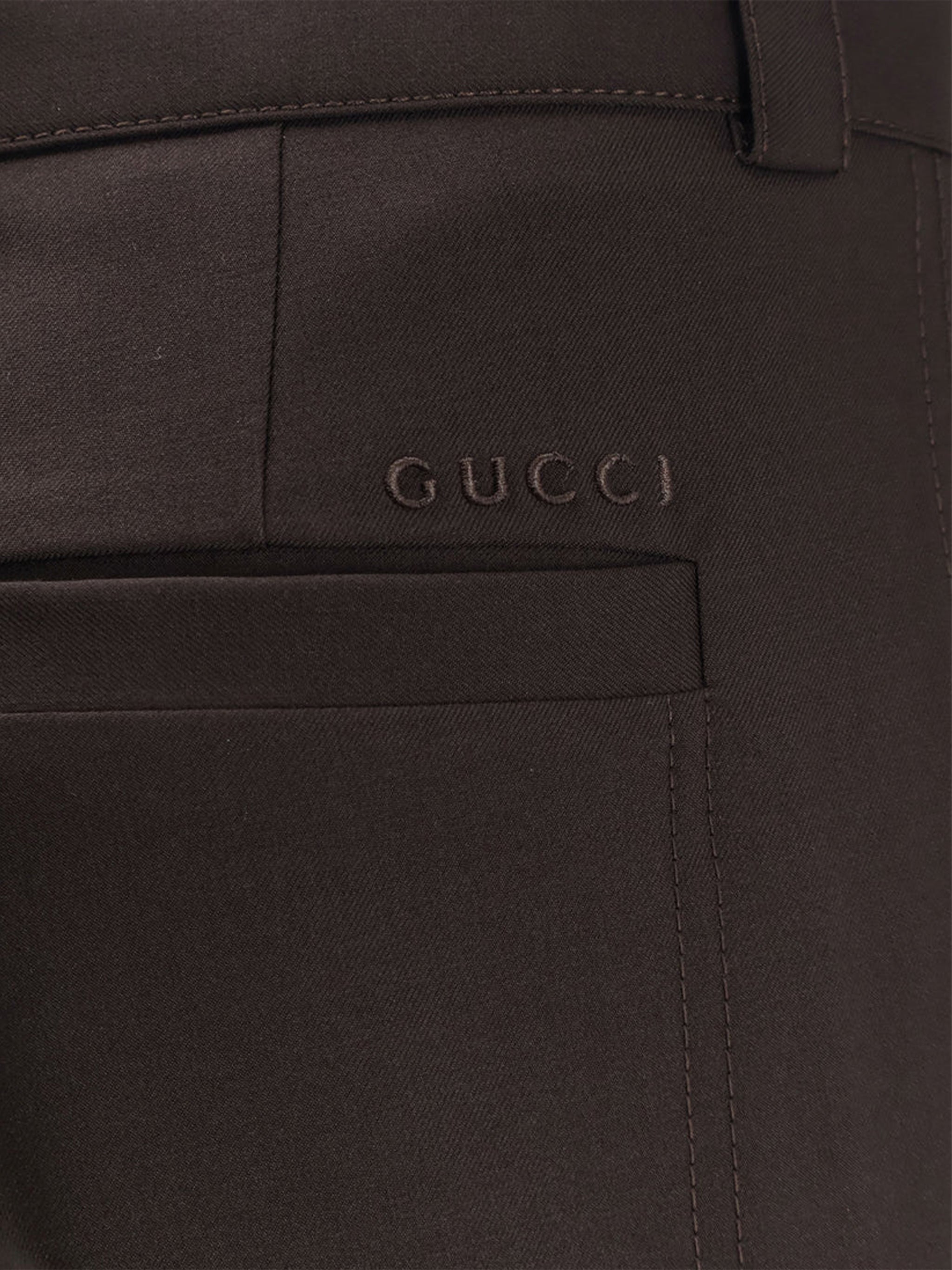 GUCCI Tailored Wool Trousers - Mid-Rise Fit