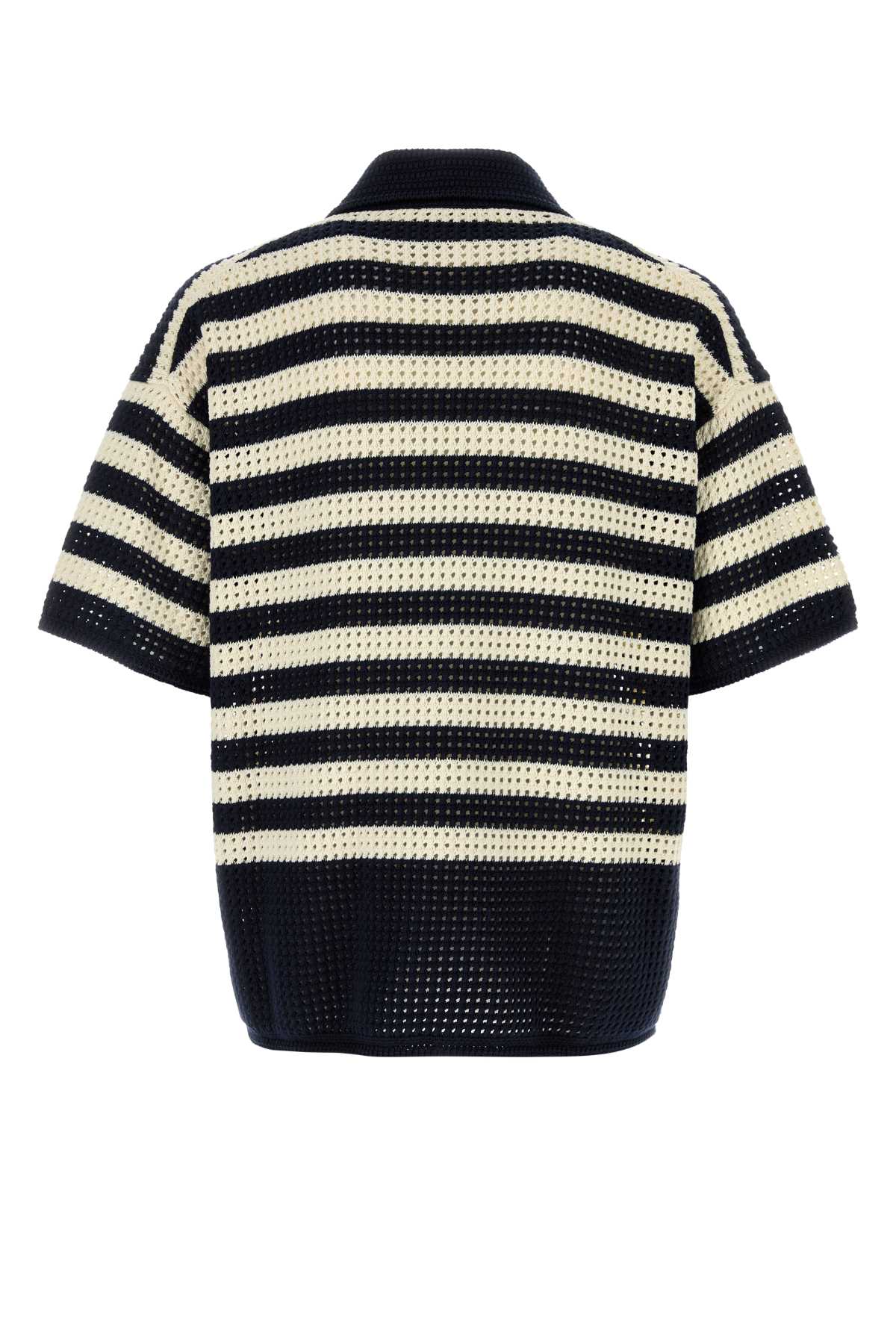 GUCCI Embroidered Crochet Polo Shirt - S/S