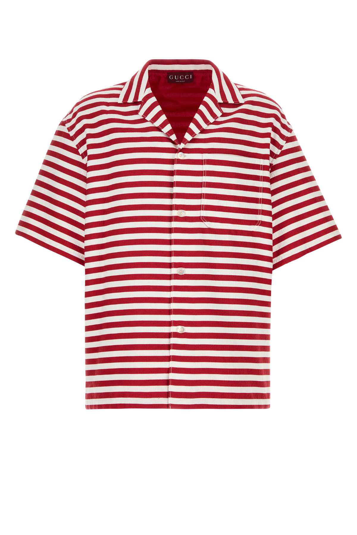 GUCCI Embroidered Cotton Blend Shirt for Men - FW25