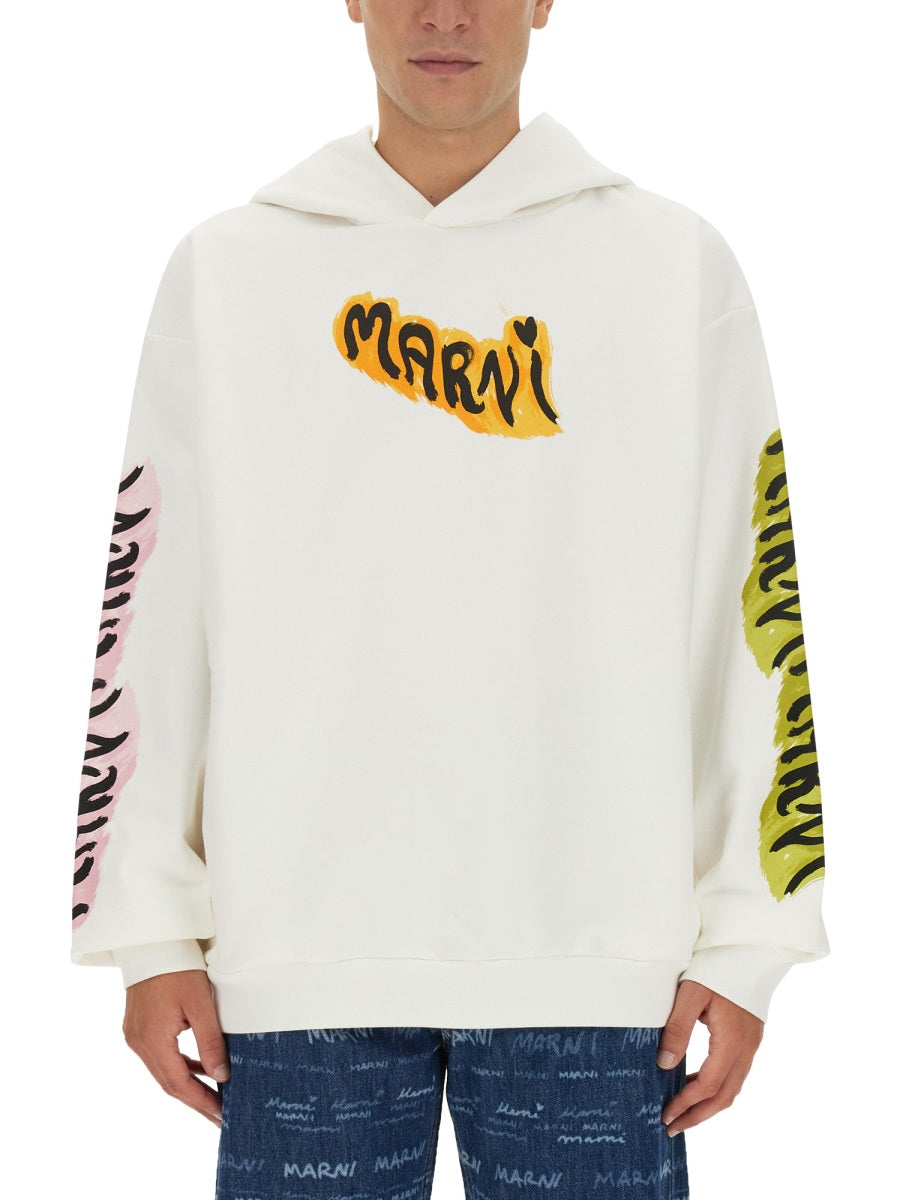MARNI Regular Fit Logo Sweatshirt