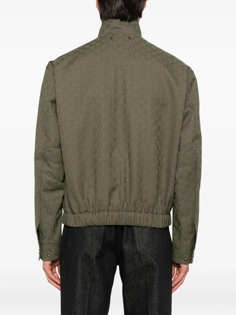 GUCCI Men's Signature GG Canvas Bomber Jacket - Size 50