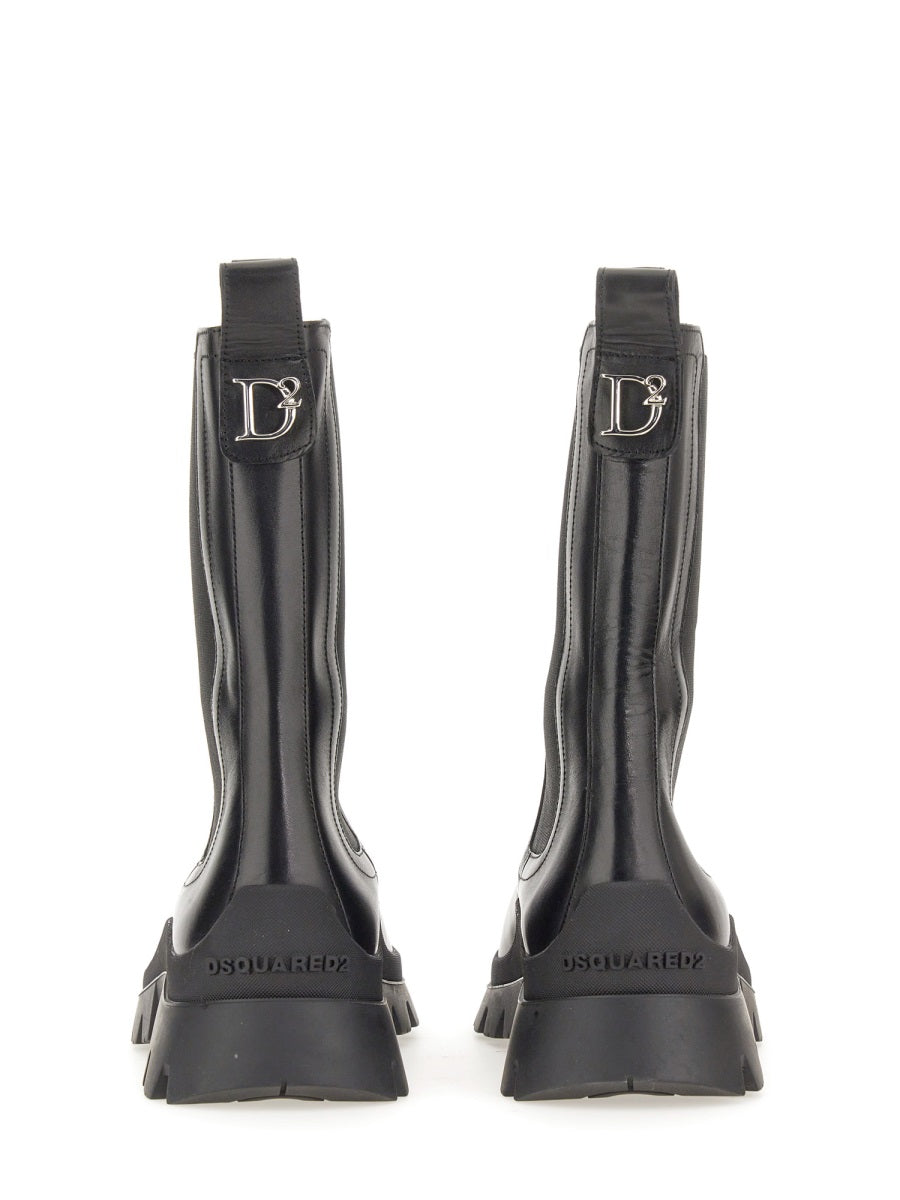DSQUARED Sophisticated Leather Boots for Women