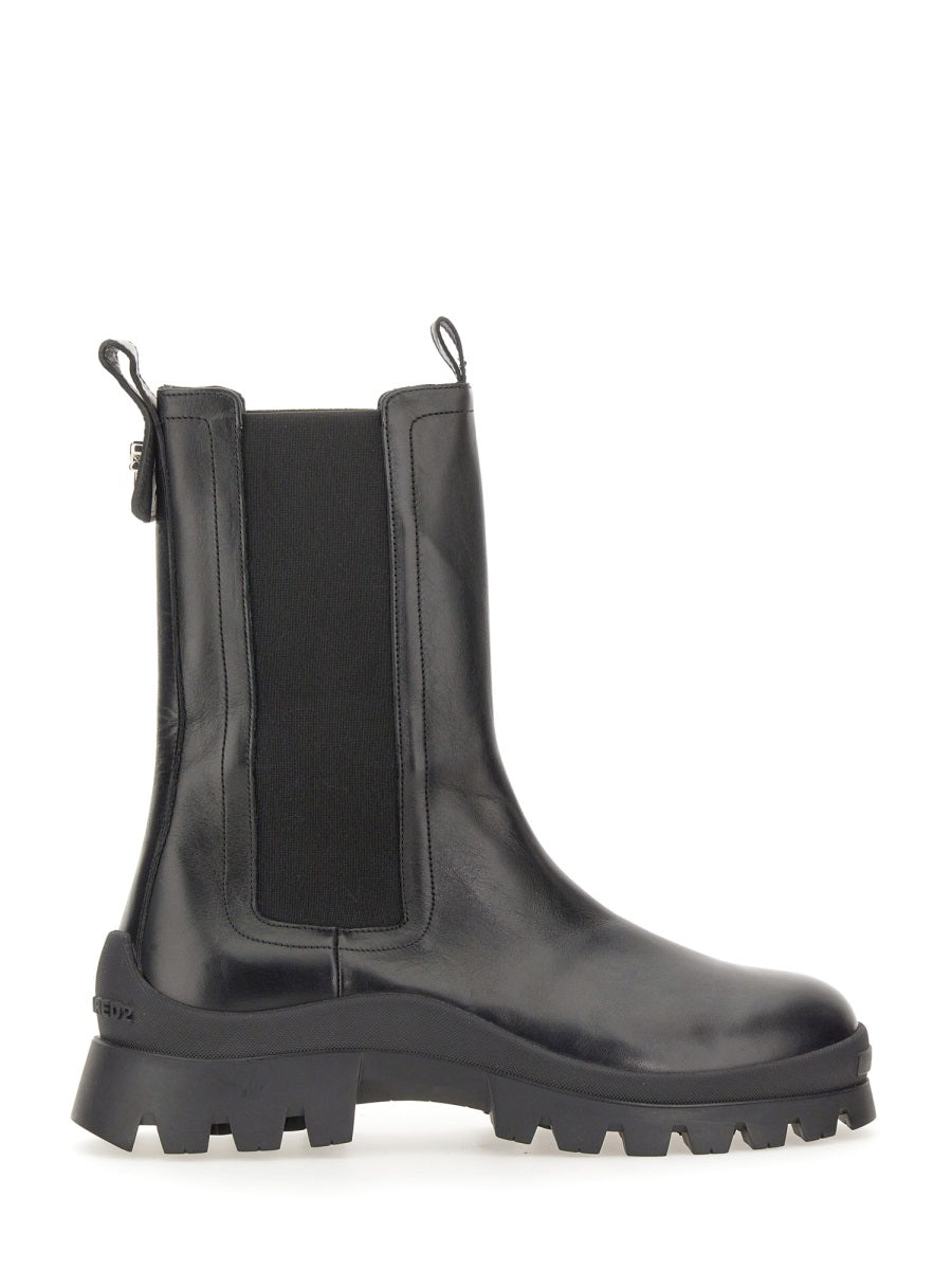 DSQUARED Sophisticated Leather Boots for Women