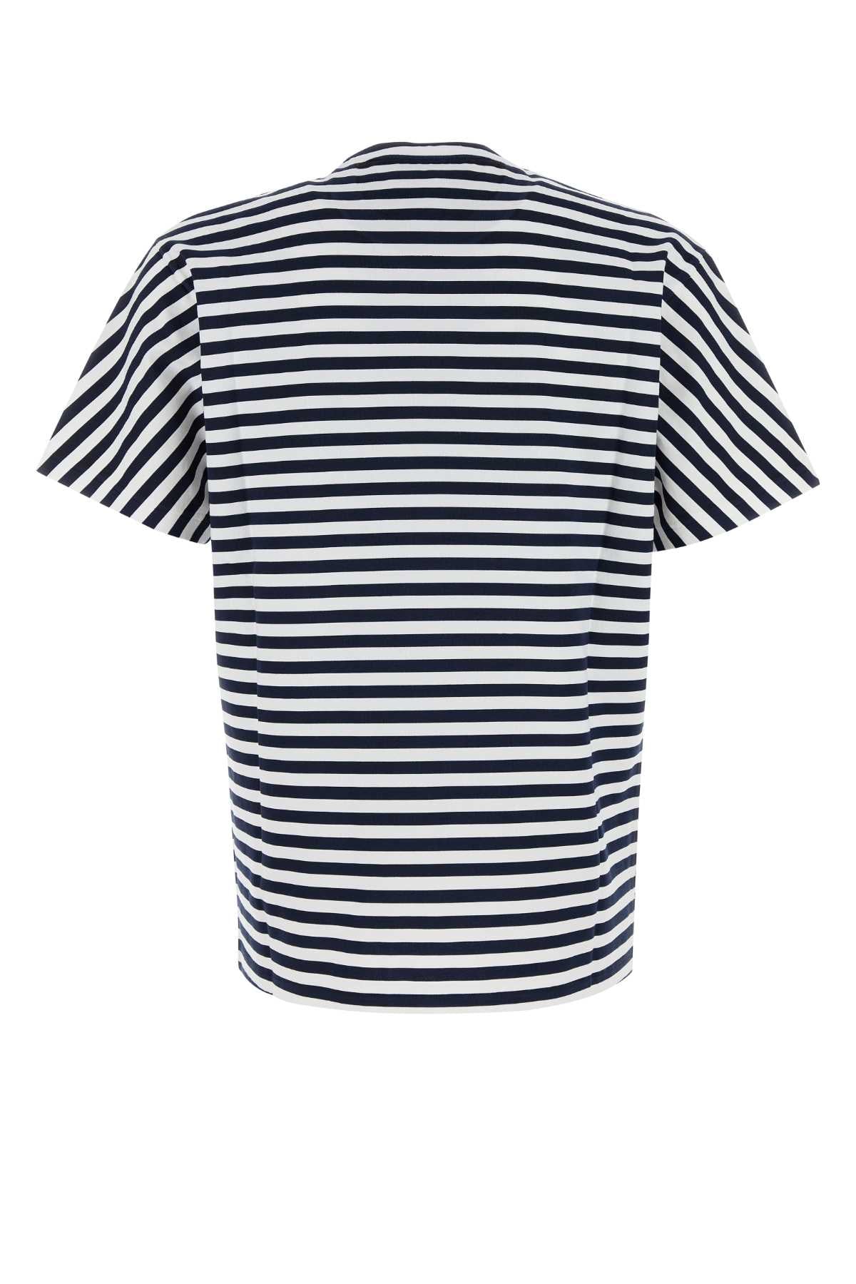 GUCCI Striped Cotton T-Shirt - Medium