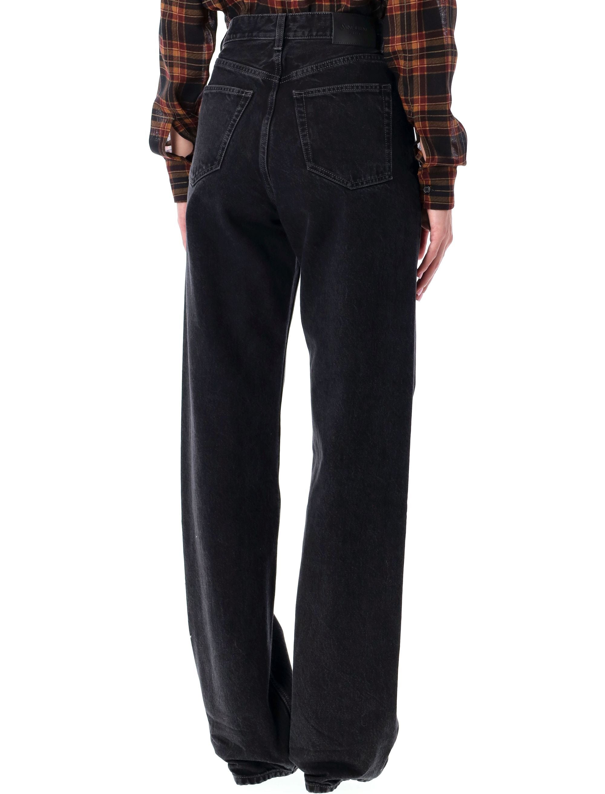 SAINT LAURENT V Waist Baggy Denim