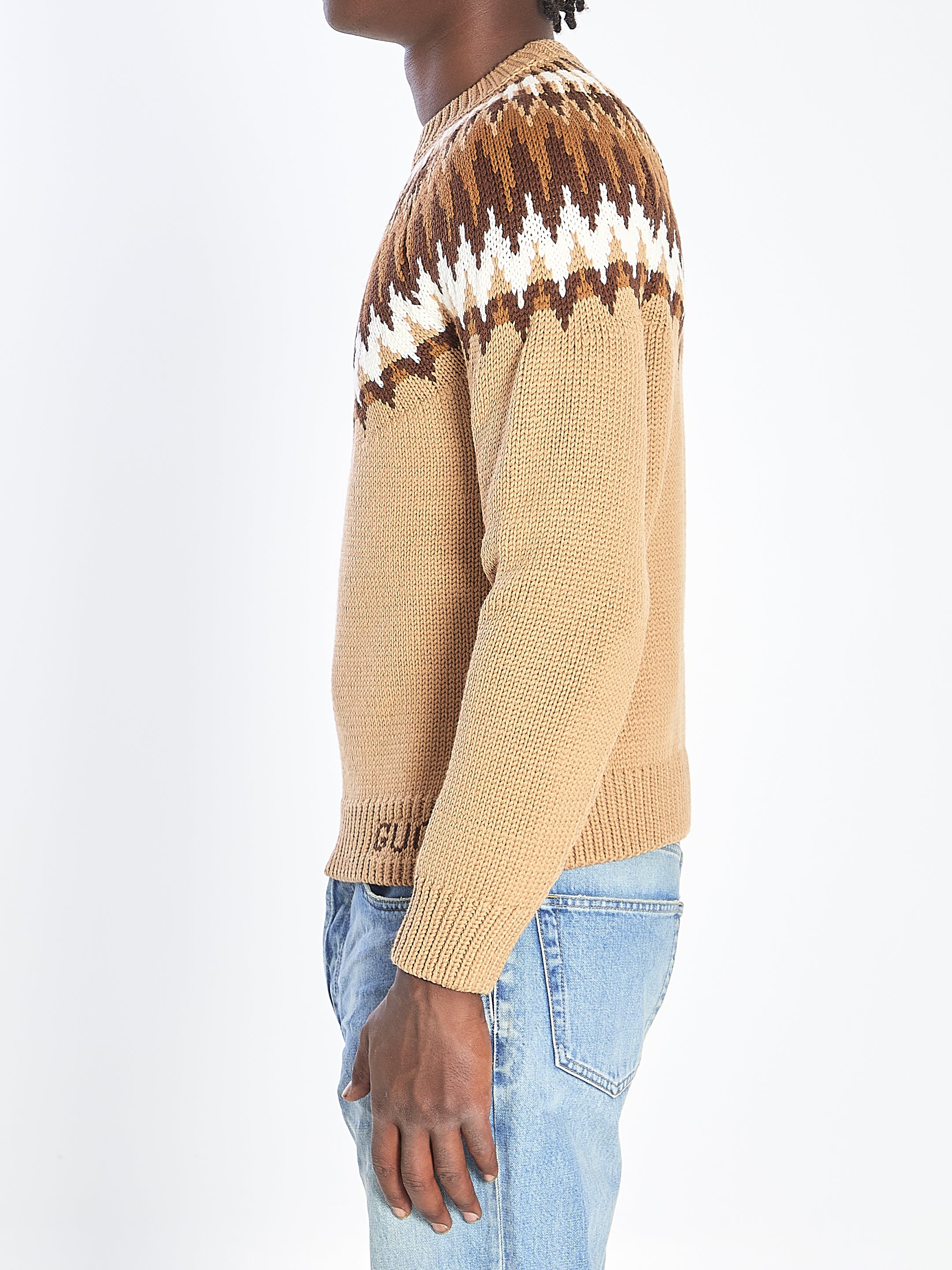 GUCCI Wool Sweater with Round Neck for Men