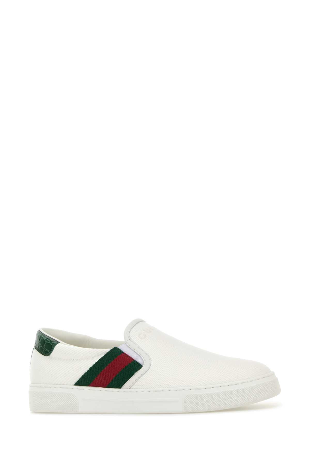 GUCCI Canvas Ace Slip-Ons for Men