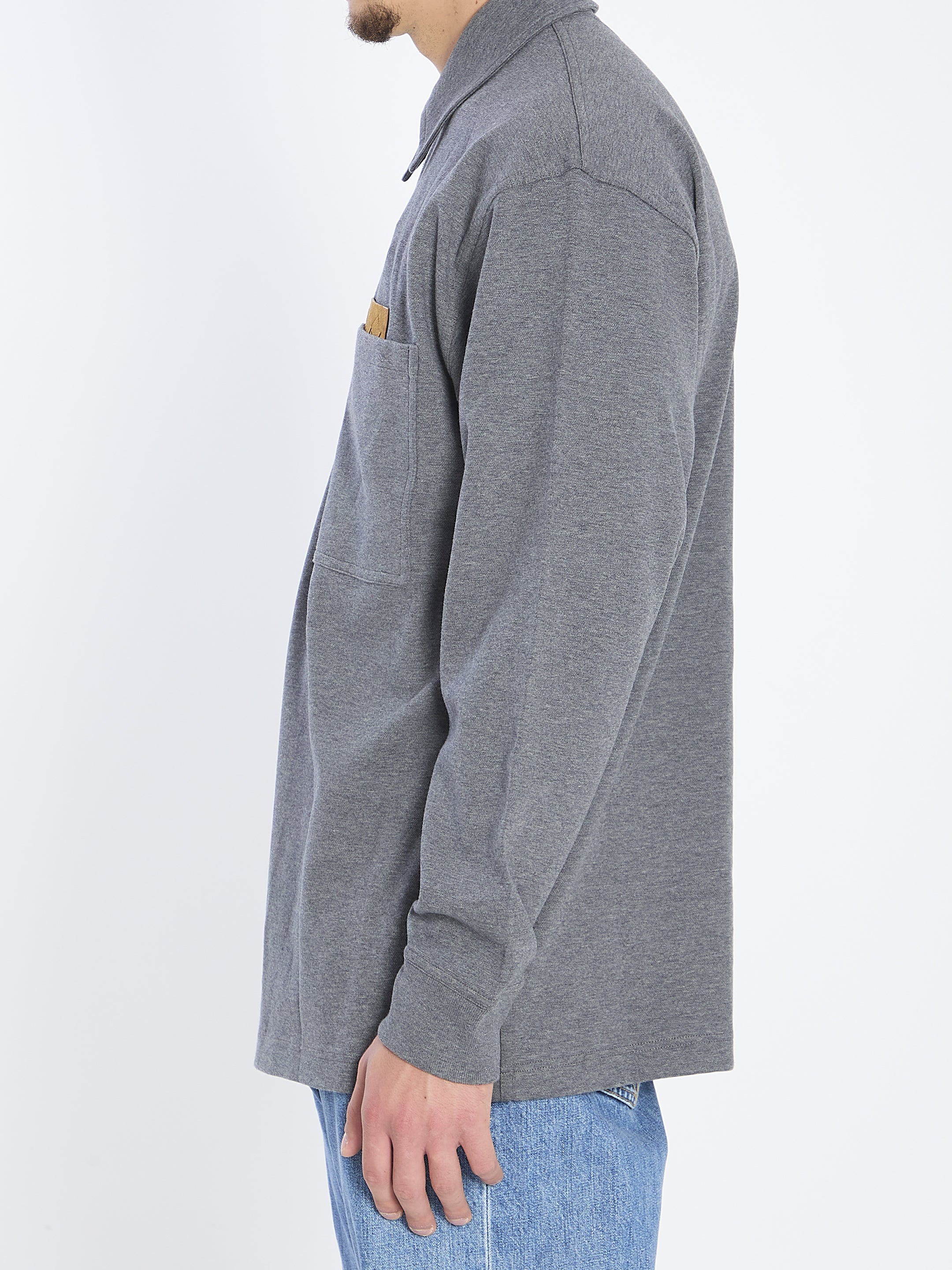 BOTTEGA VENETA Double-Layered Cotton Polo Shirt - Size L