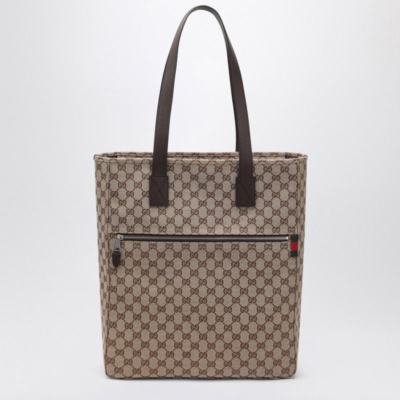 GUCCI Large GG Fabric Shopping Handbag