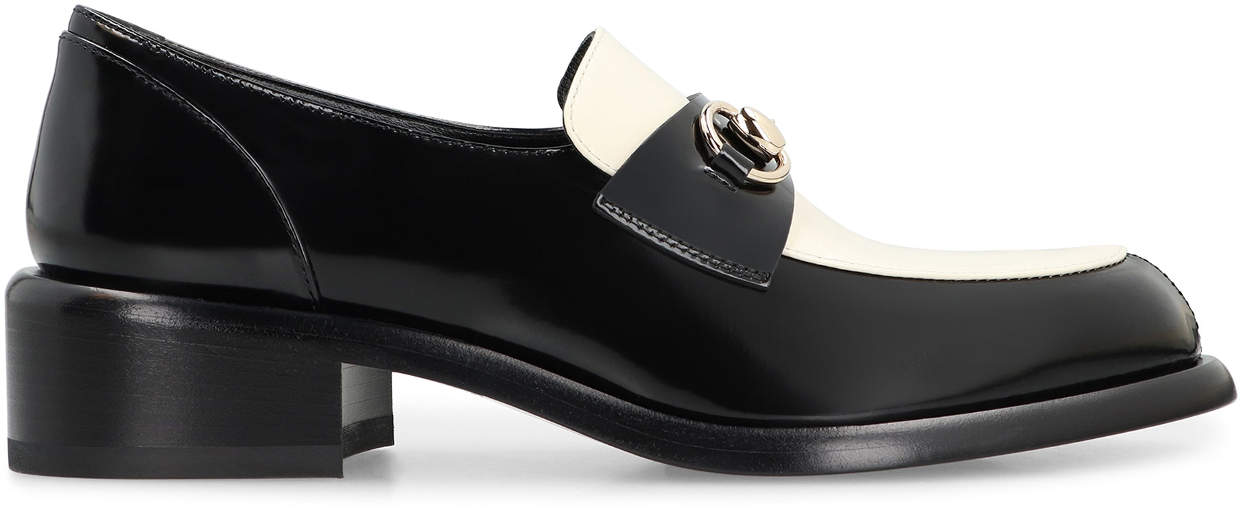 GUCCI Elegant Patent Leather Moccasins - 3.5 cm Heel