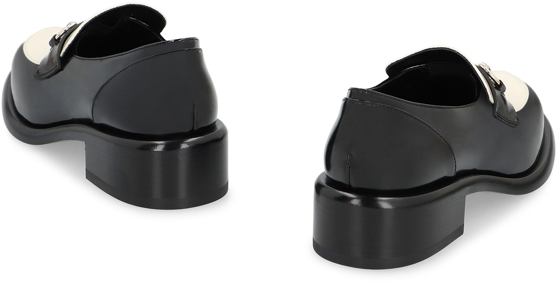 GUCCI Two-Tone Leather Loafers for Women