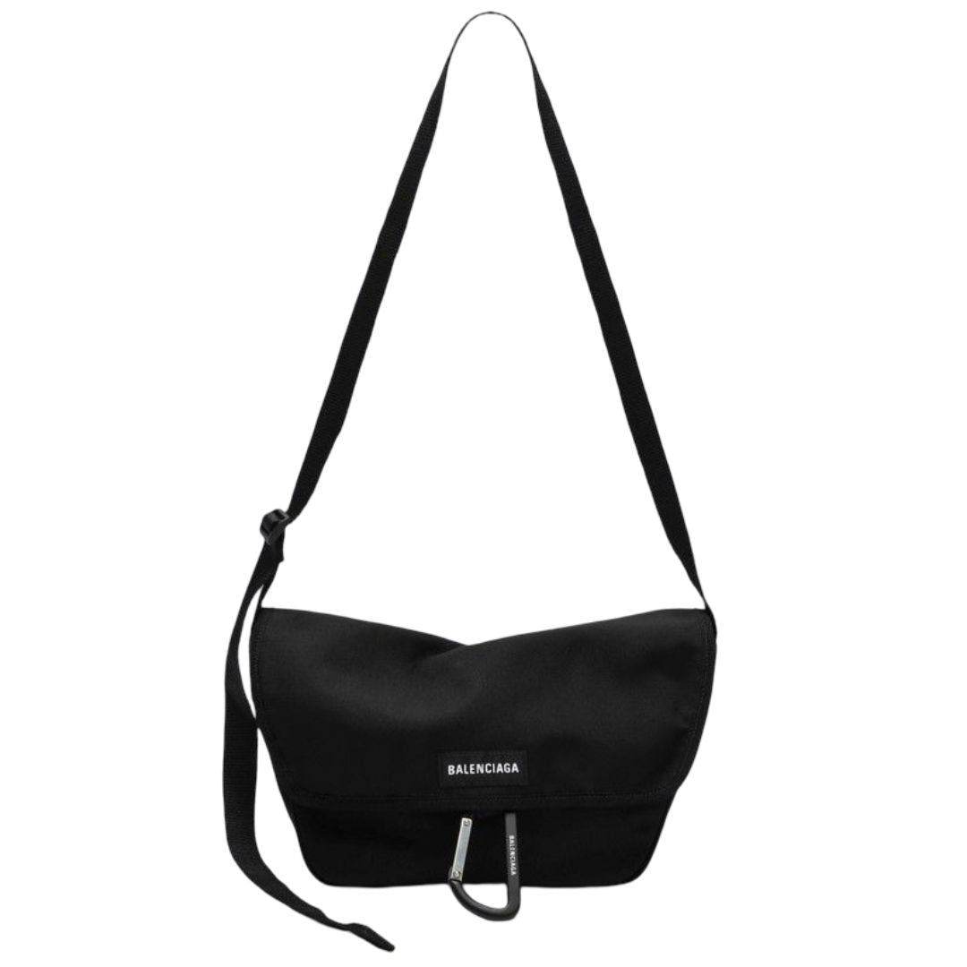 BALENCIAGA Logo-Patch Crossbody Handbag