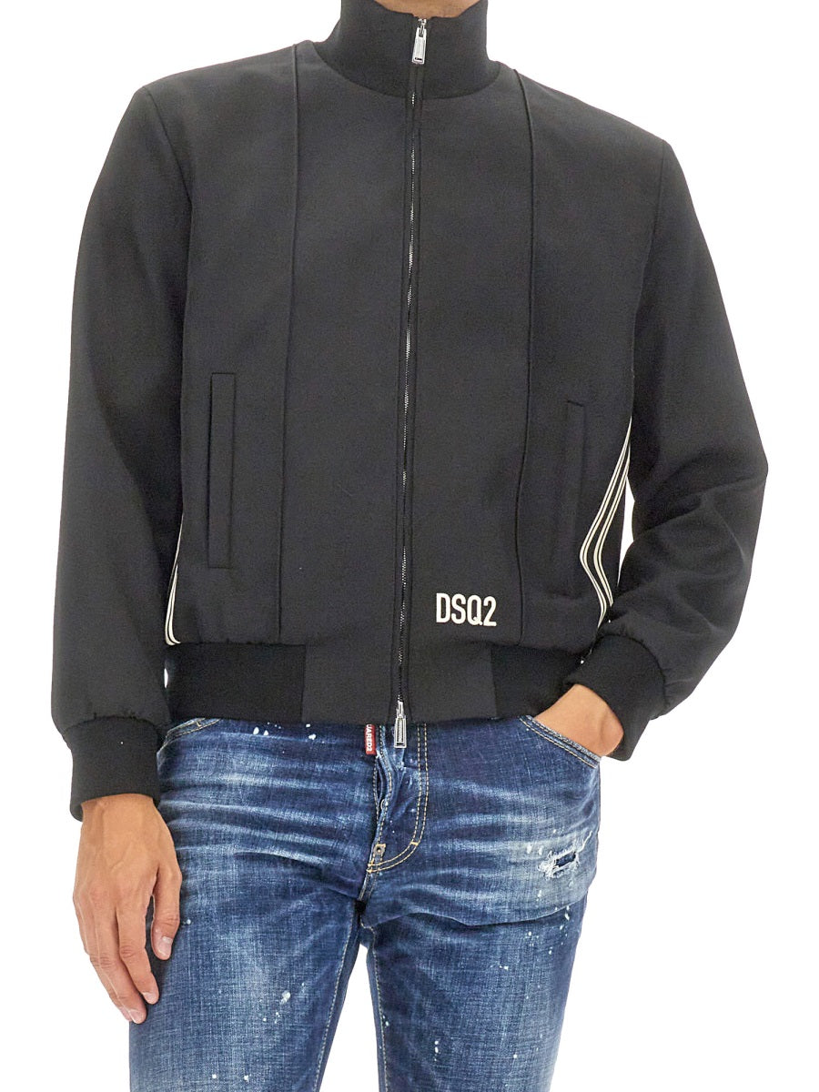 DSQUARED Regular Fit Classic Bomber Jacket - Size 50