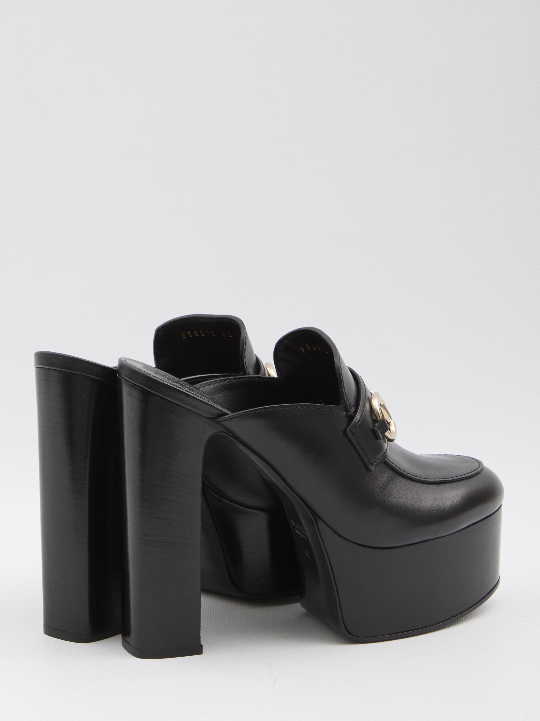GUCCI Platform Flat with Horsebit - 14.5 cm Heel Height