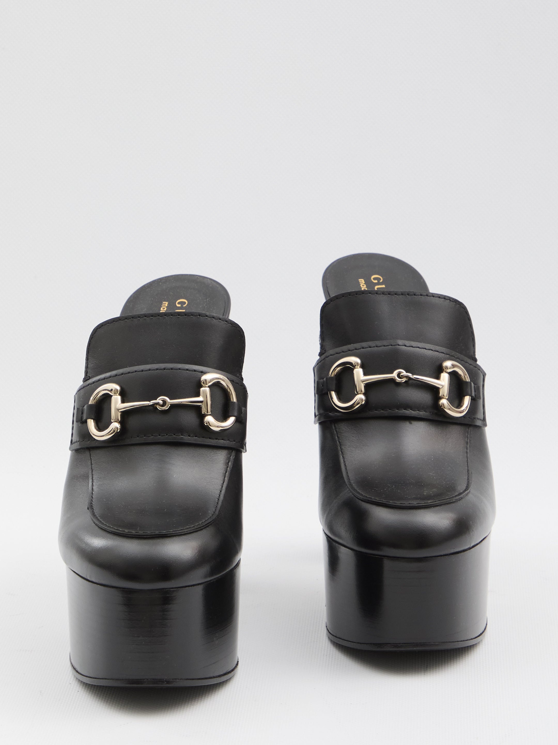 GUCCI Platform Flat with Horsebit - 14.5 cm Heel Height
