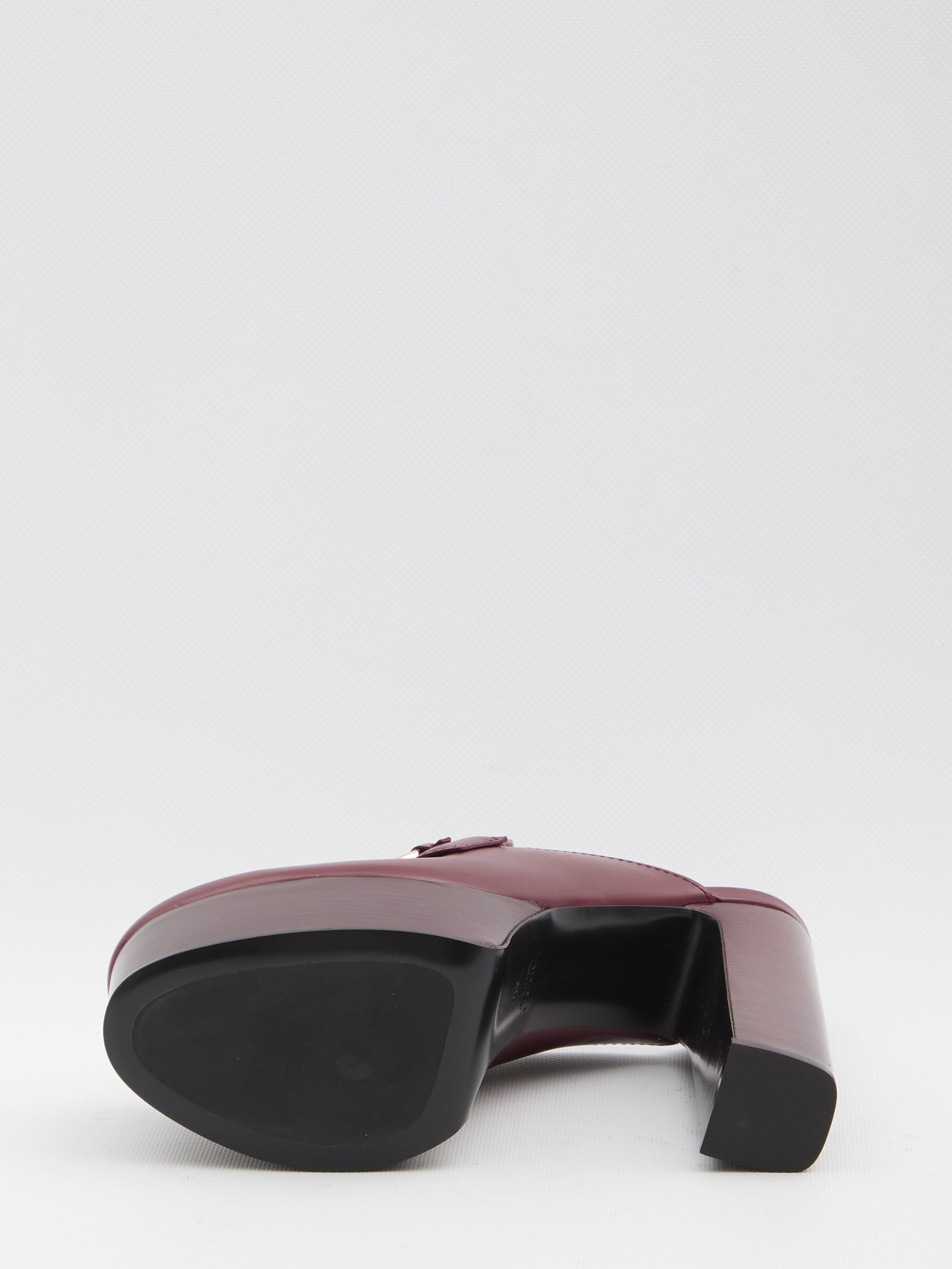 GUCCI Platform Flat with Horsebit - 14.5 cm Heel Height