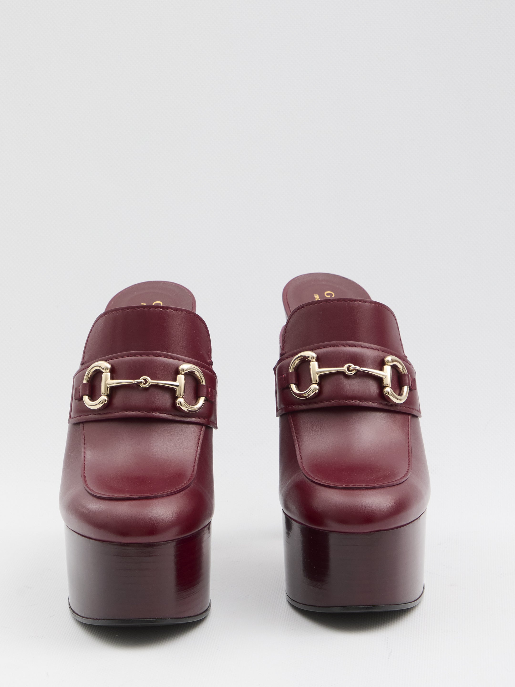 GUCCI Platform Flat with Horsebit - 14.5 cm Heel Height