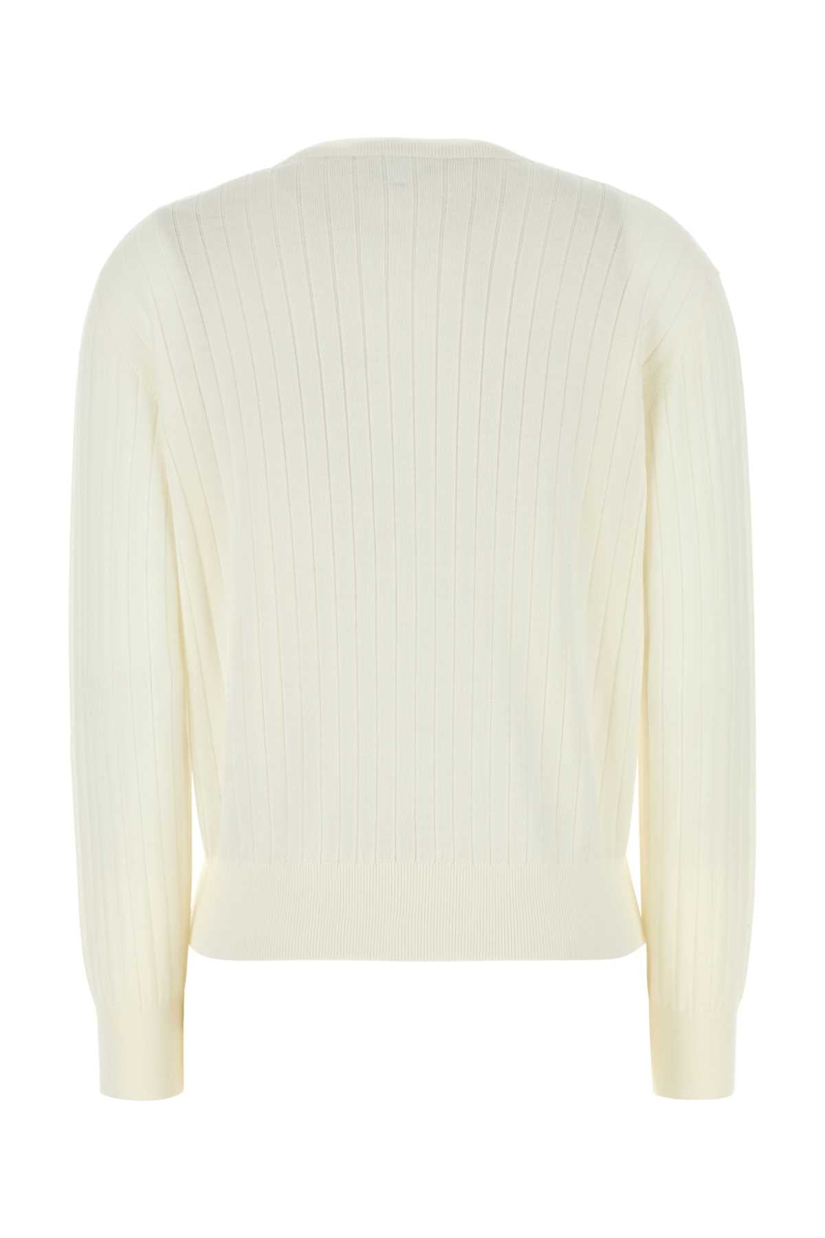 BOTTEGA VENETA Ribbed Knit Women's Cardigan with Embellished Buttons