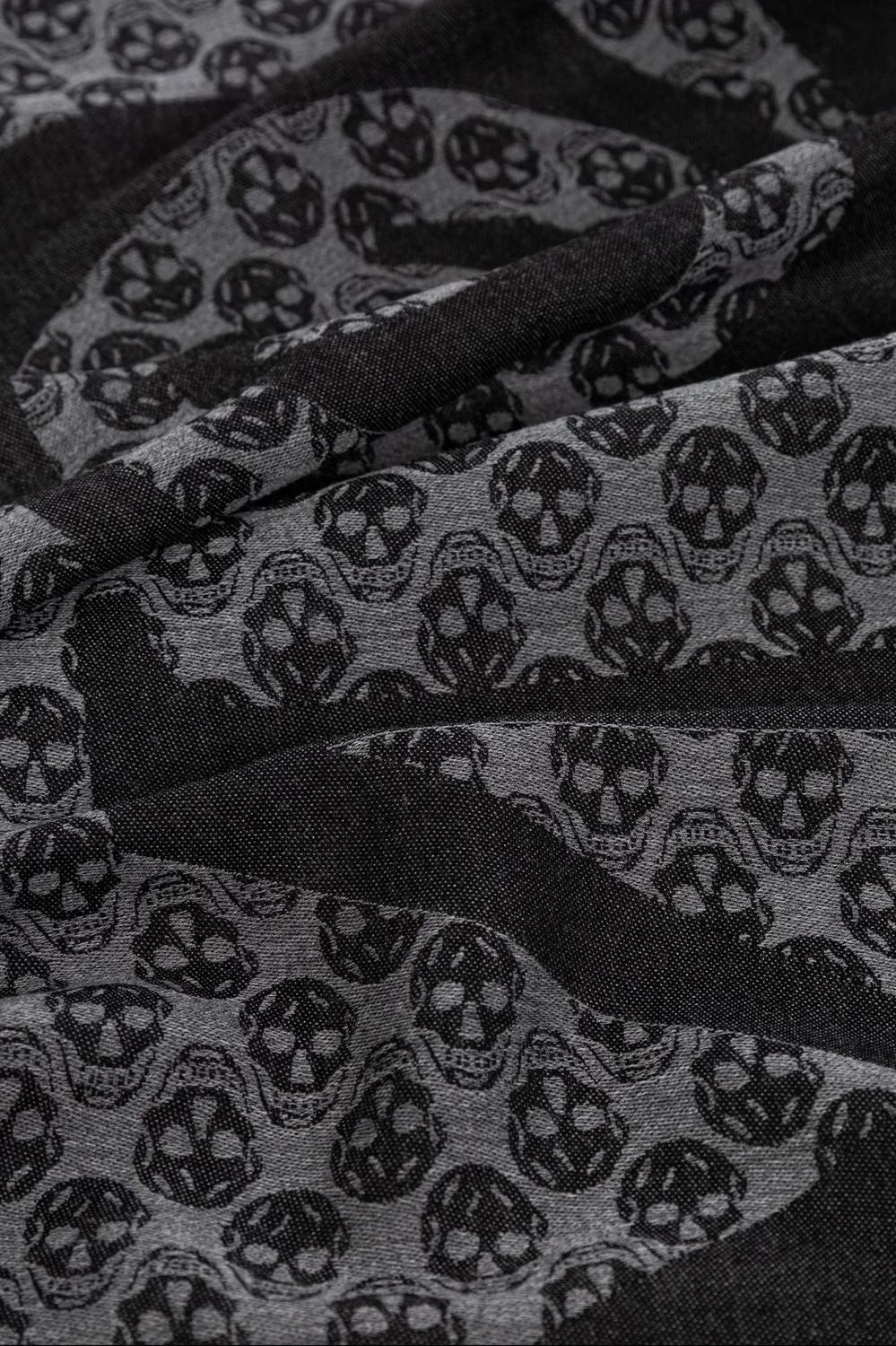 ALEXANDER MCQUEEN Multi Logo Wool Scarf for Men