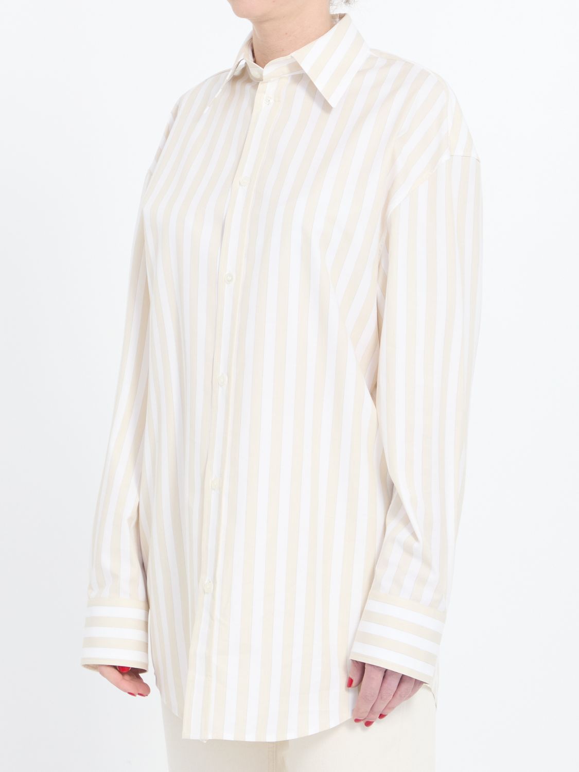 SAINT LAURENT Embroidered Oxford Shirt for Women