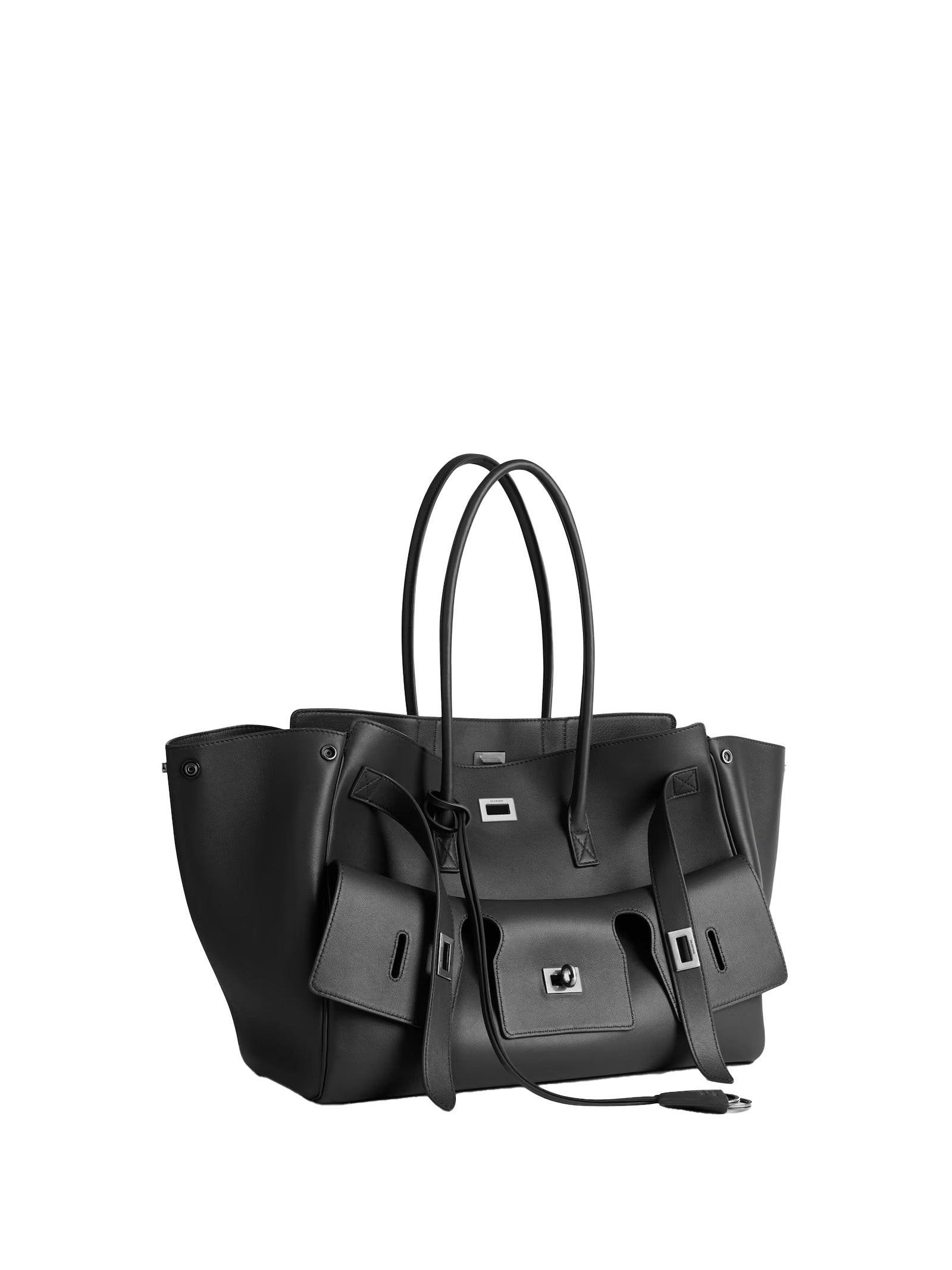 BALENCIAGA Elegant 100% Leather Skin Handbag for Women - FW25 Collection